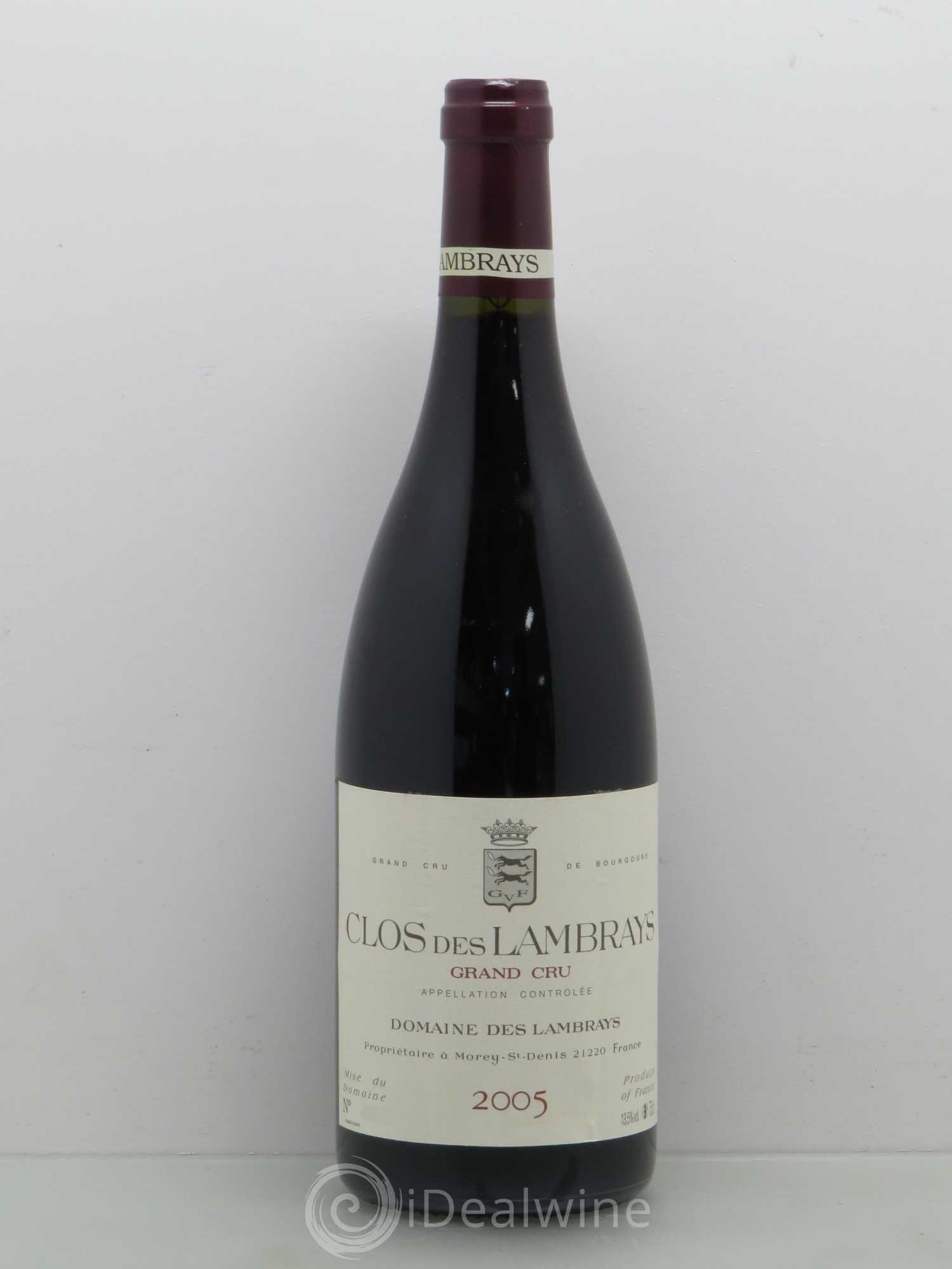 Clos des Lambrays Grand Cru Domaine des Lambrays 2005 - Lot de 1 bouteille - 0