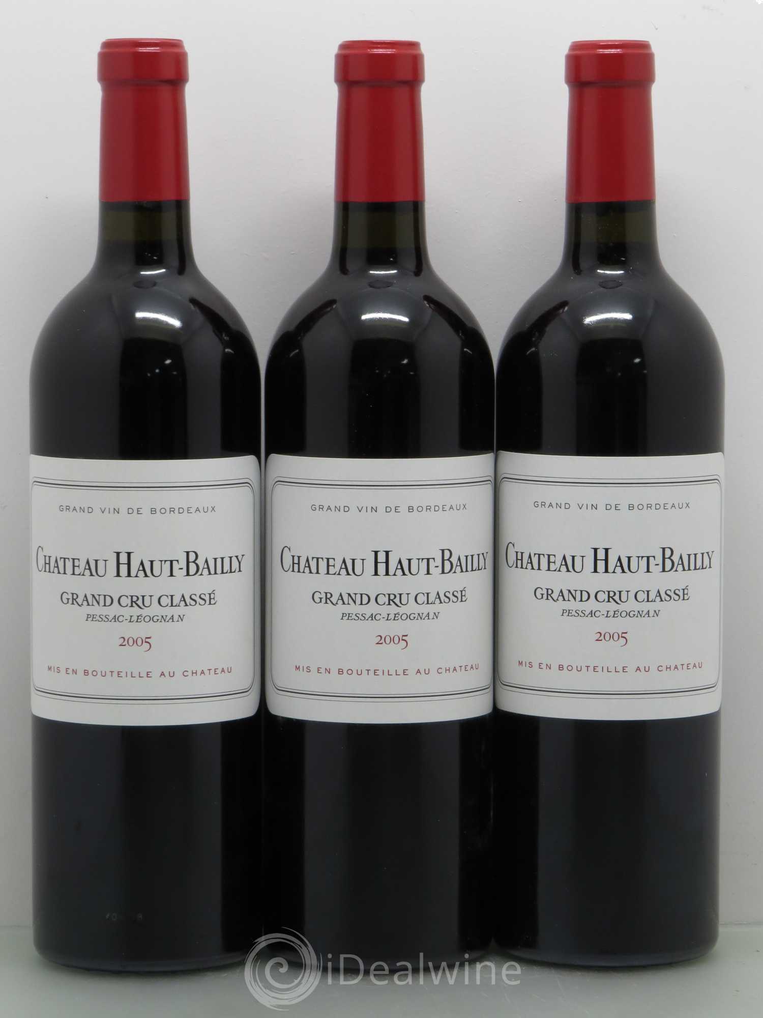 Château Haut-Bailly Cru Classé de Graves 2005 - Lot de 3 bouteilles - 0