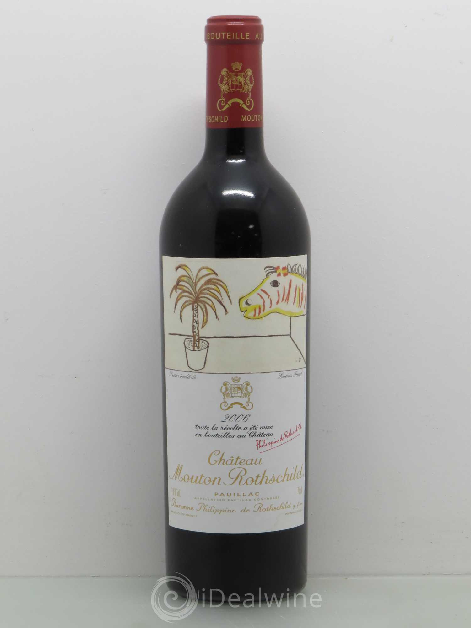 Château Mouton Rothschild 1er Grand Cru Classé 2006 - Lot de 1 bouteille - 0