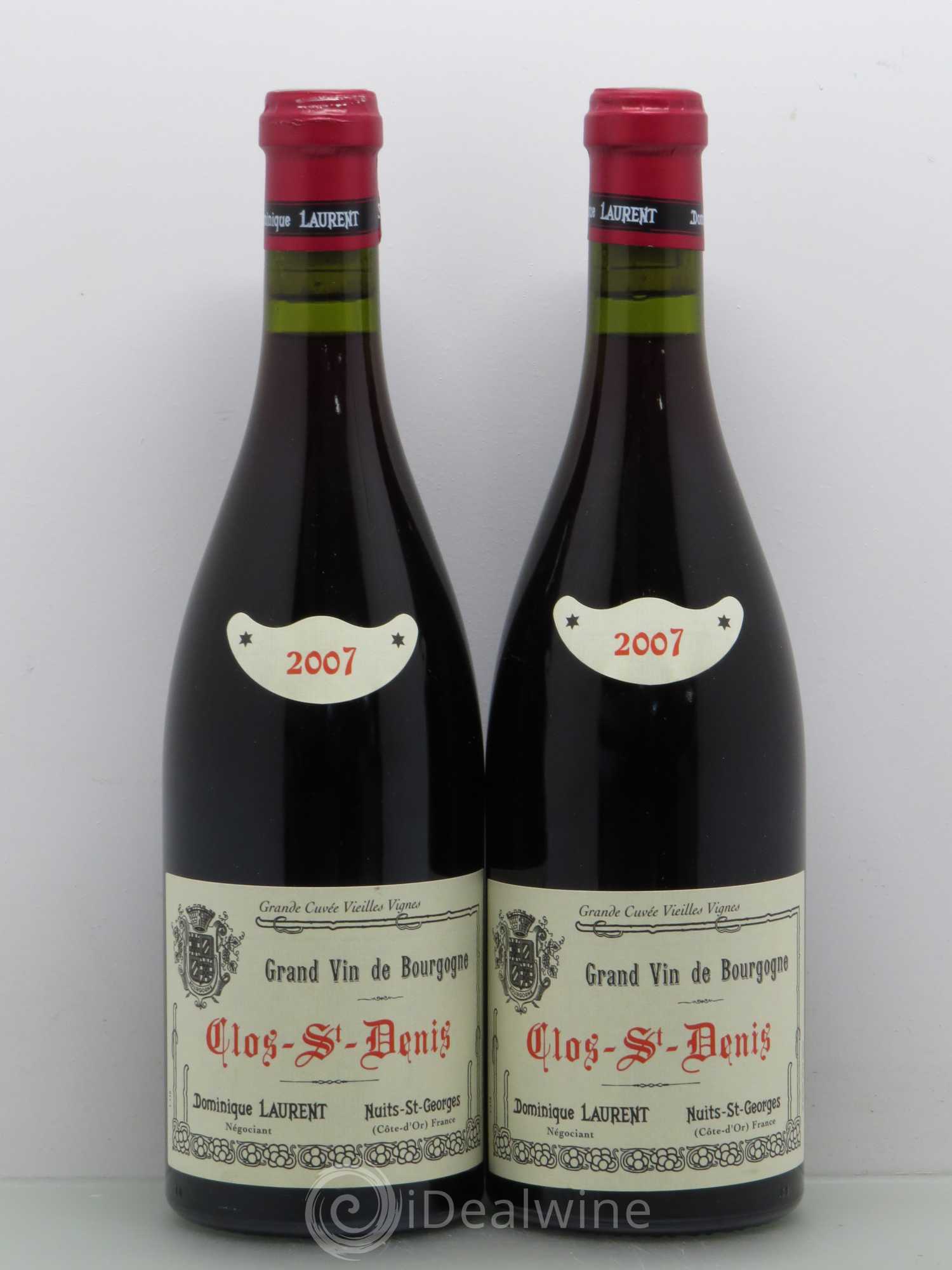 Clos Saint-Denis Grand Cru Dominique Laurent 2007 - Lot de 2 bouteilles - 0