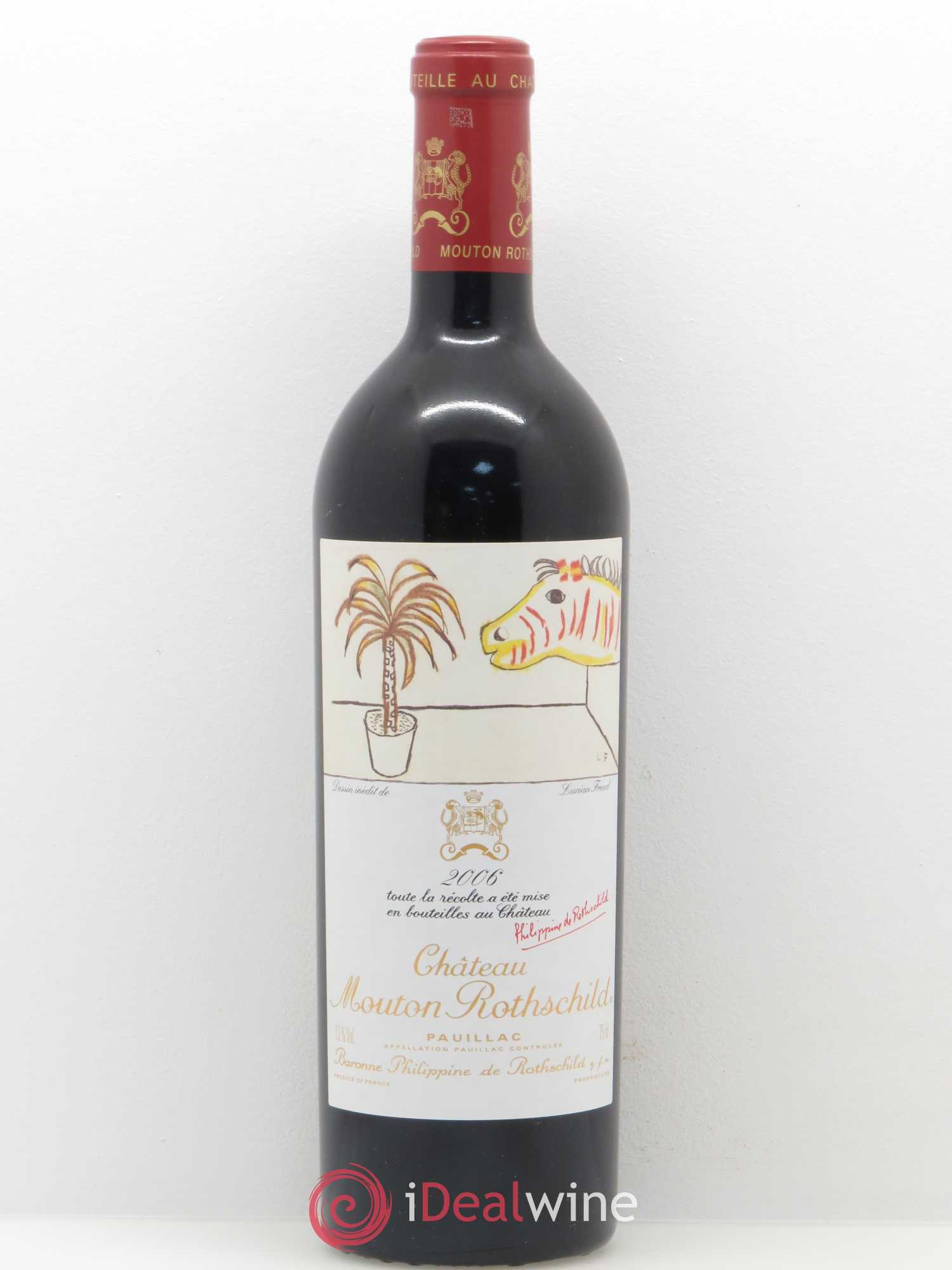 Château Mouton Rothschild 1er Grand Cru Classé 2006 - Lot de 1 bouteille - 0