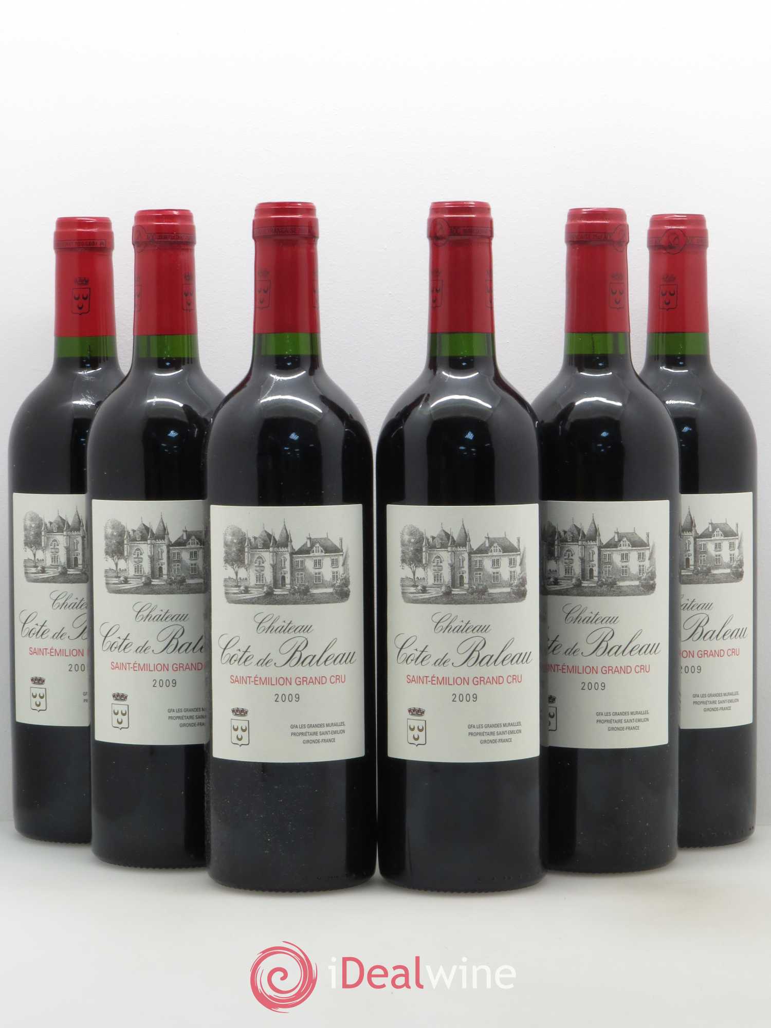 Château Côte de Baleau Grand Cru Classé 2009 - Lot de 6 bouteilles - 0
