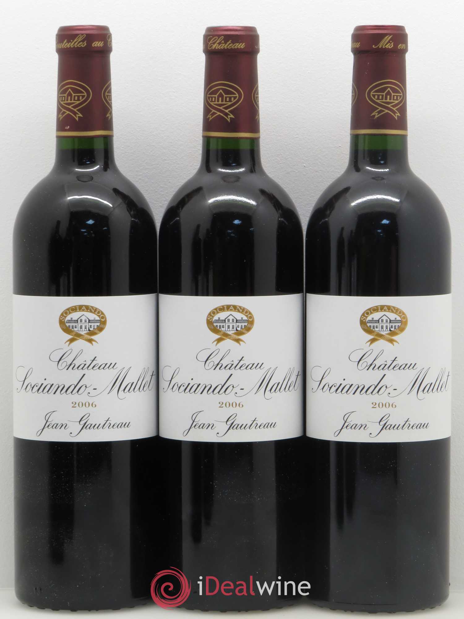Château Sociando Mallet 2006 - Lot de 6 bouteilles - 1