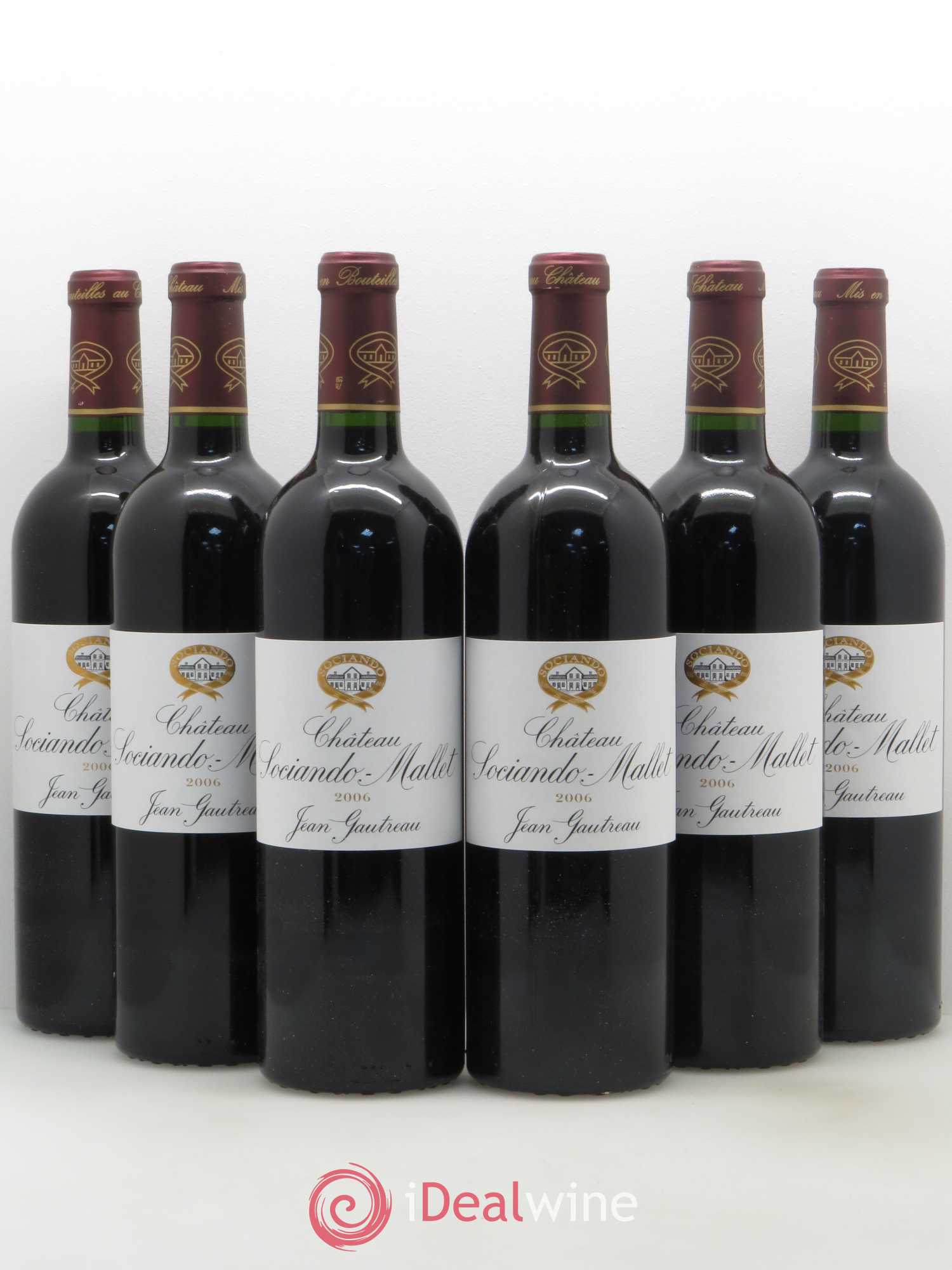 Château Sociando Mallet 2006 - Lot de 6 bouteilles - 0