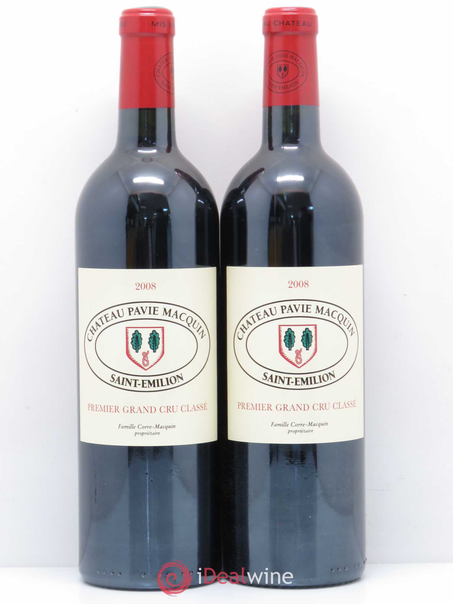Château Pavie Macquin 1er Grand Cru Classé B 2008 - Lot de 2 bouteilles - 0