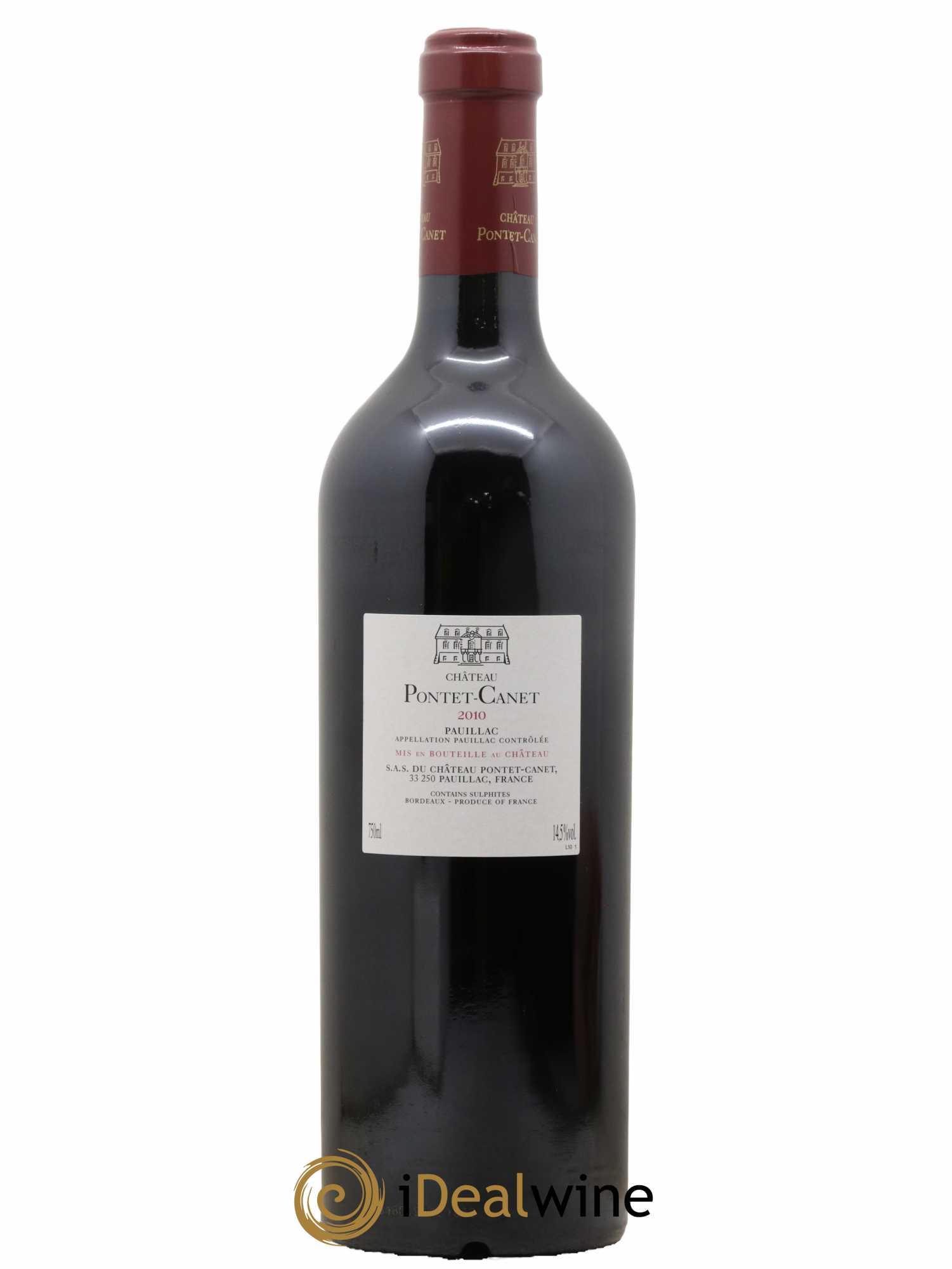 Château Pontet Canet 5ème Grand Cru Classé 2010 - Lot de 1 bouteille - 1