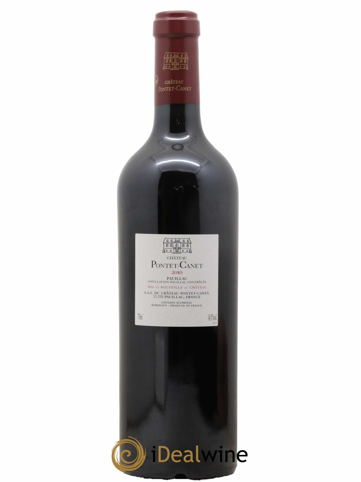 Château Pontet Canet 5ème Grand Cru Classé 2010 - Lot de 1 bouteille - 1