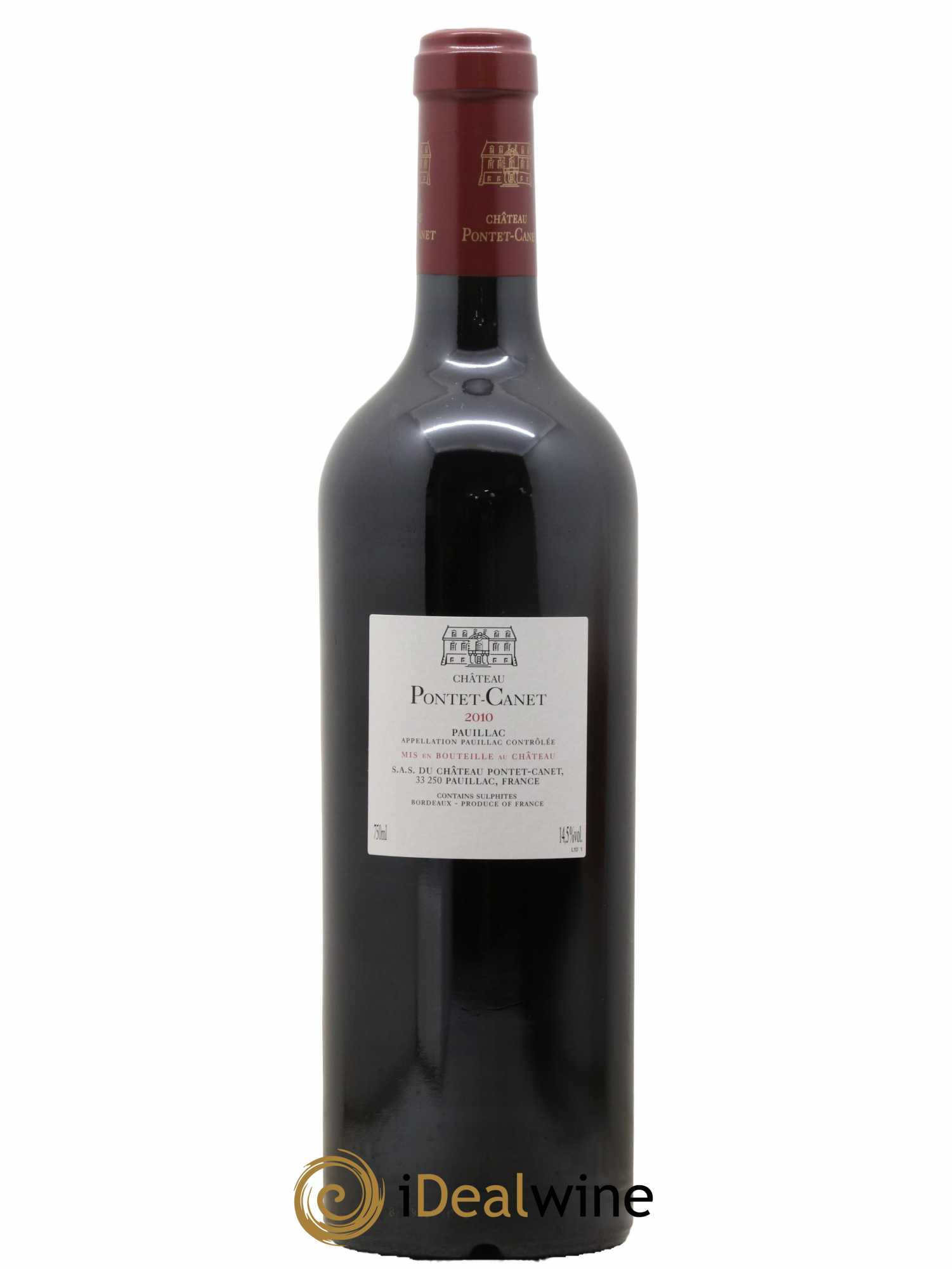 Château Pontet Canet 5ème Grand Cru Classé 2010 - Lot de 1 bouteille - 1