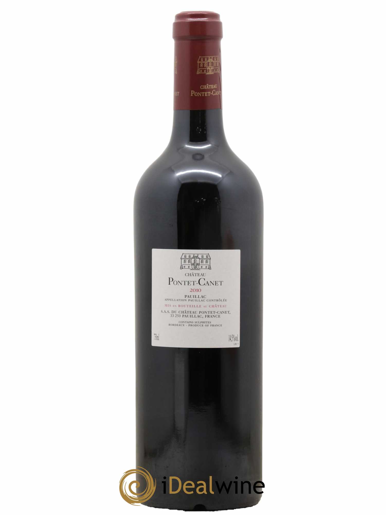 Château Pontet Canet 5ème Grand Cru Classé 2010 - Lot de 1 bouteille - 1