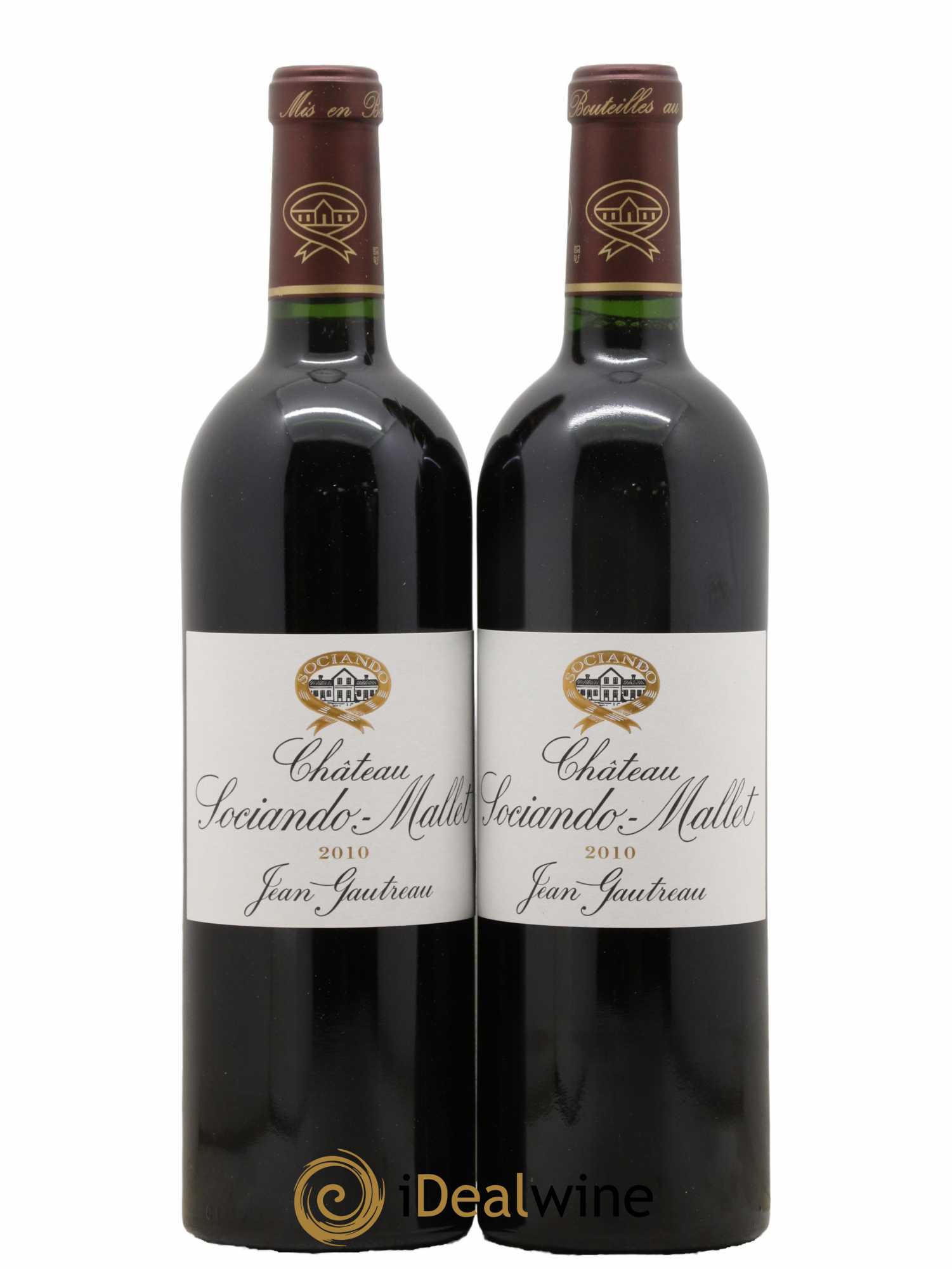 Château Sociando Mallet 2010 - Lot de 2 bouteilles - 0
