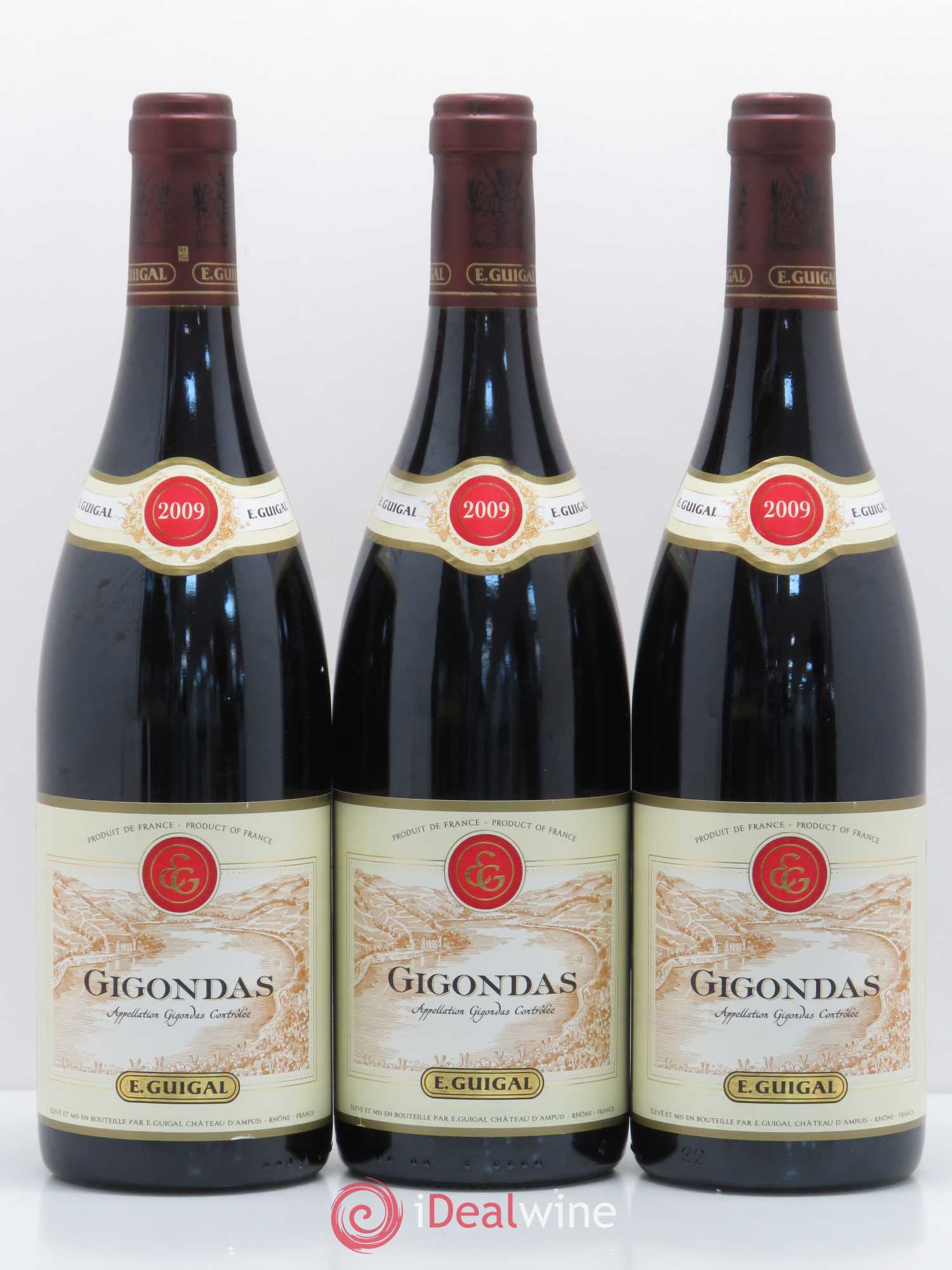 Gigondas Guigal 2009 - Lot de 3 bouteilles - 0