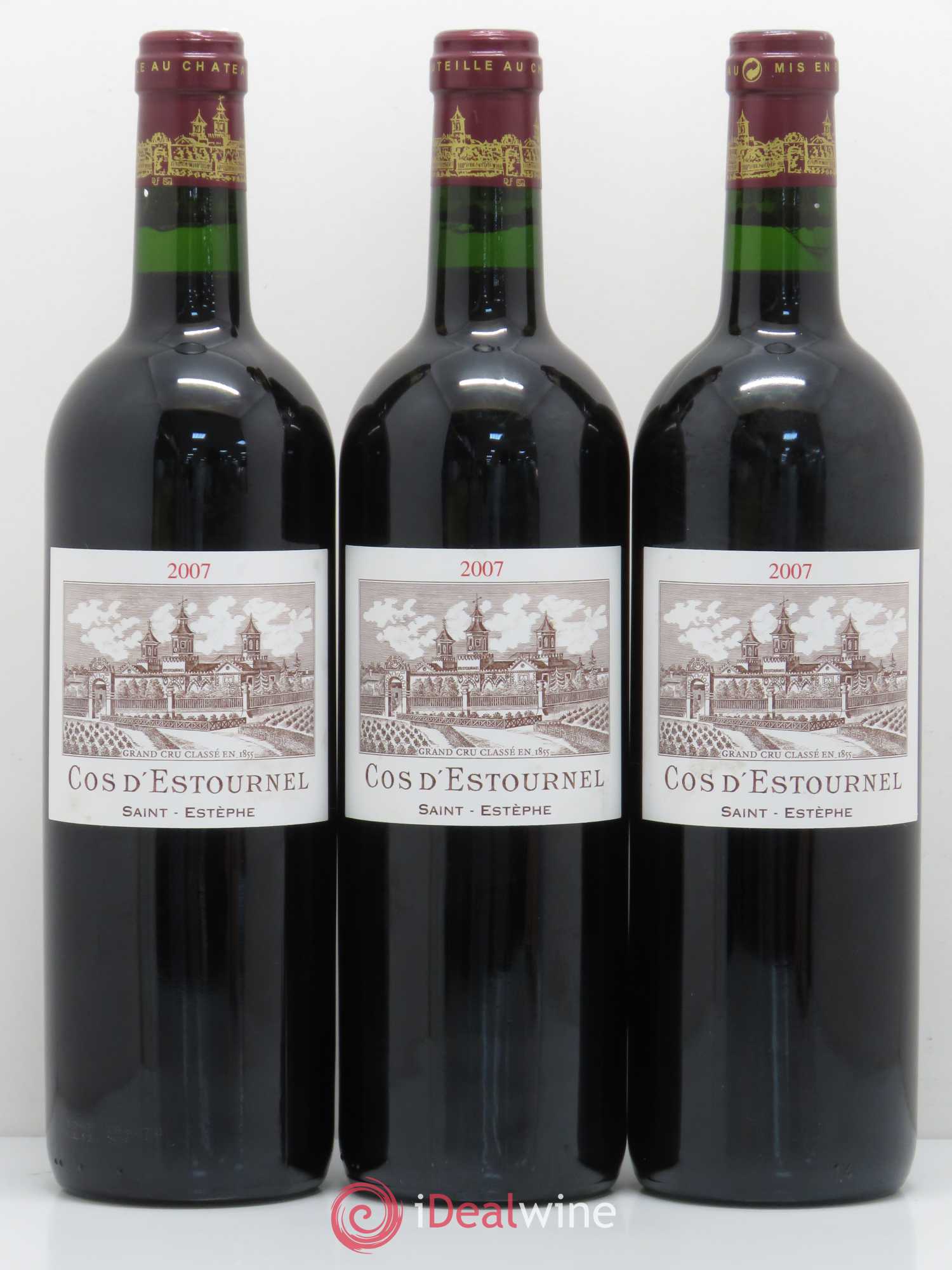 Cos d'Estournel 2ème Grand Cru Classé 2007 - Lot de 3 bouteilles - 0