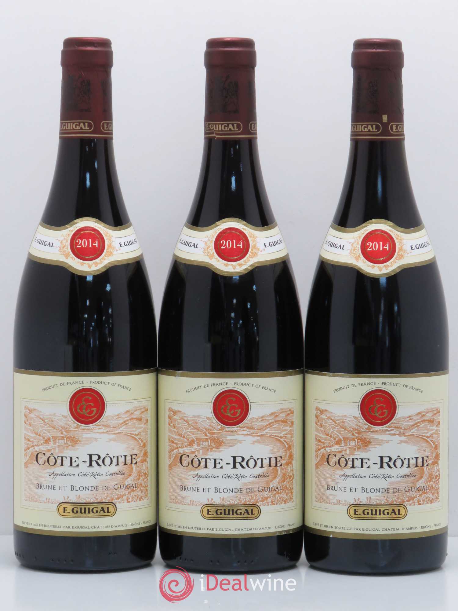 Côte-Rôtie Côtes Brune et Blonde Guigal 2014 - Lot de 3 bouteilles - 0