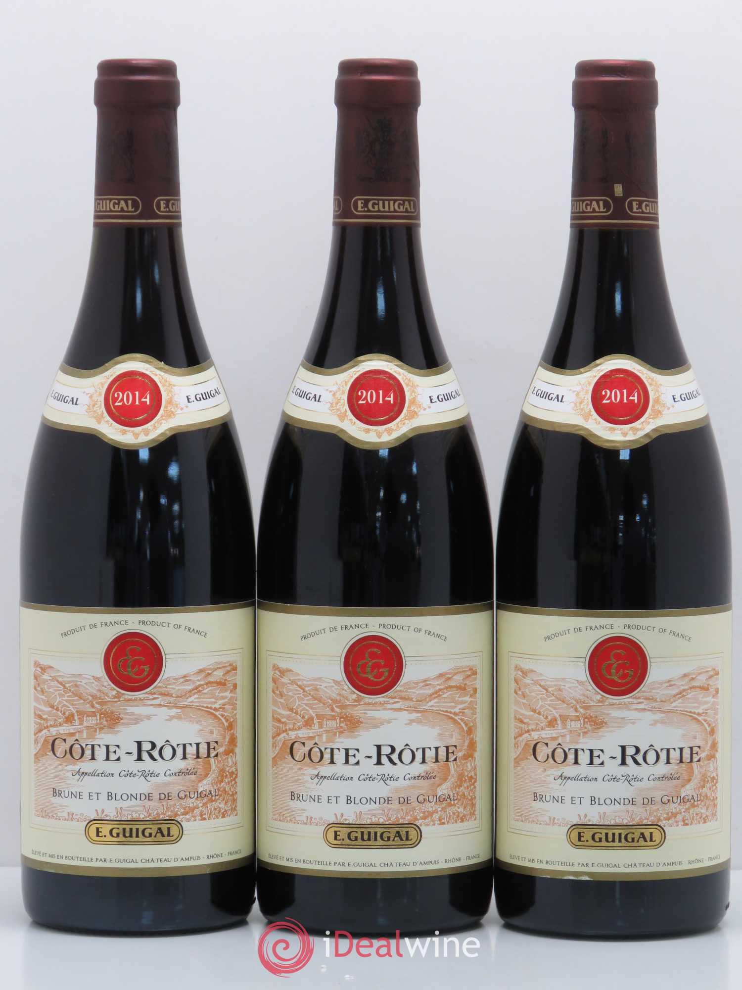 Côte-Rôtie Côtes Brune et Blonde Guigal 2014 - Lot de 3 bouteilles - 0