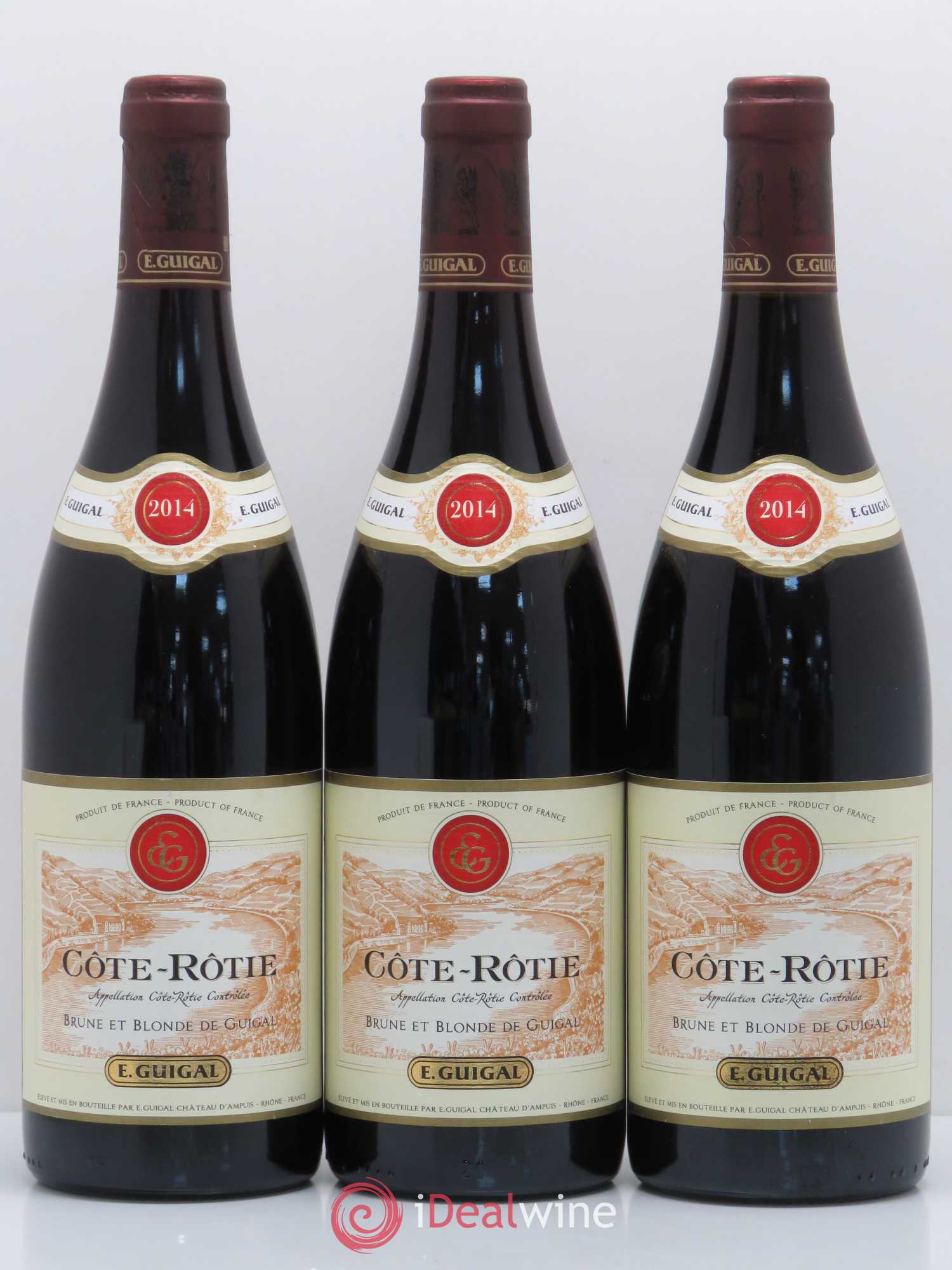 Côte-Rôtie Côtes Brune et Blonde Guigal 2014 - Lot de 3 bouteilles - 0