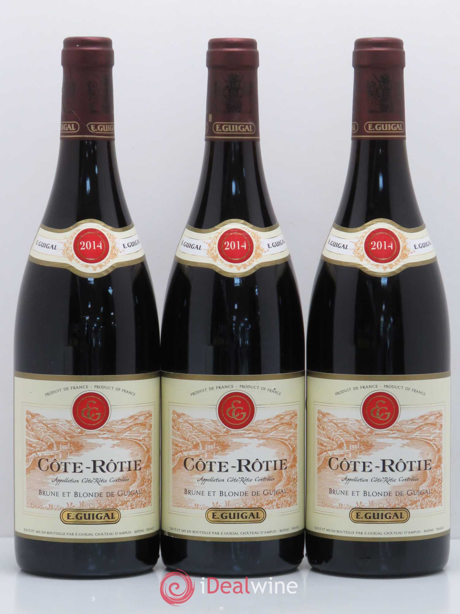 Côte-Rôtie Côtes Brune et Blonde Guigal 2014 - Lot de 3 bouteilles - 0