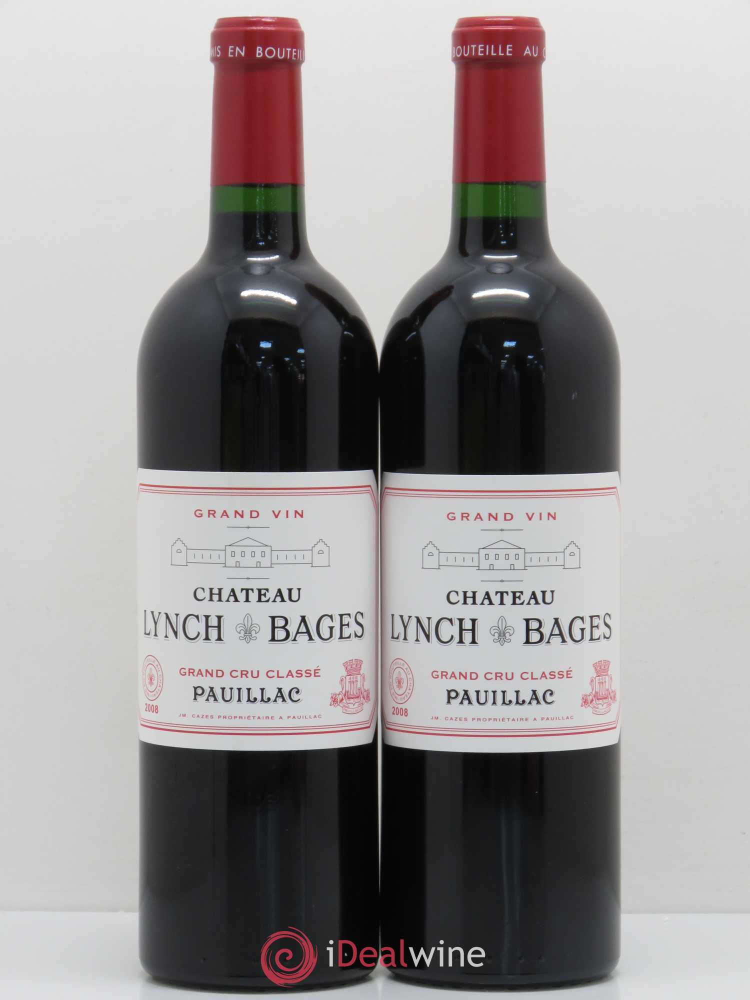 Château Lynch Bages 5ème Grand Cru Classé 2008 - Lot de 2 bouteilles - 0