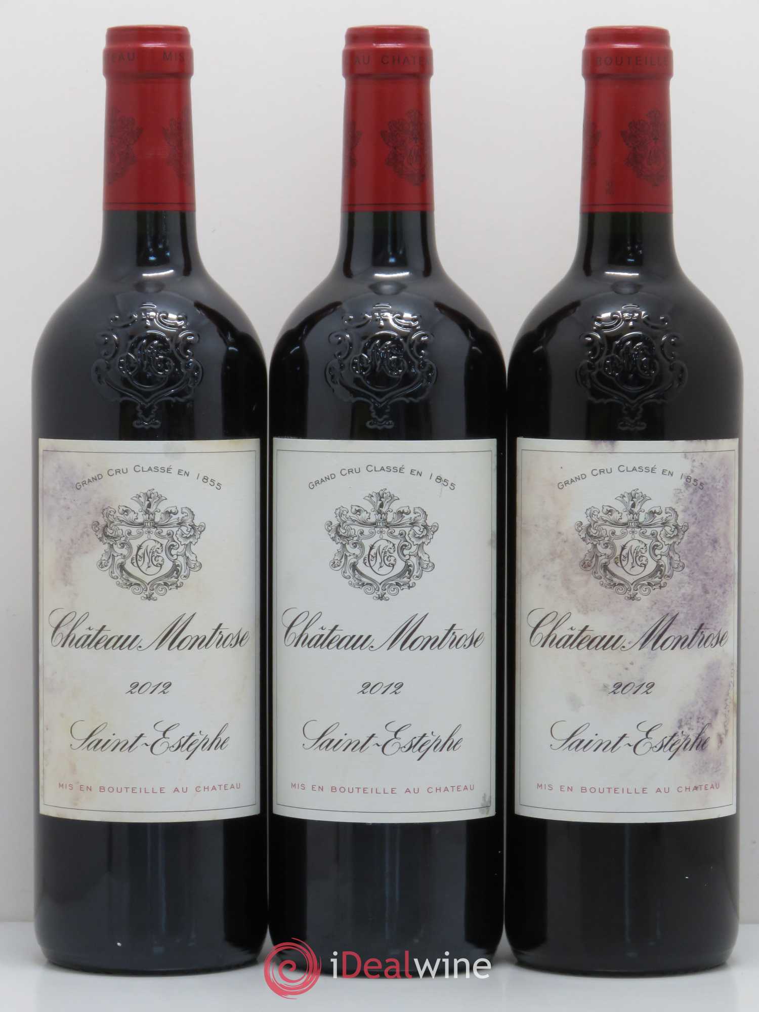 Château Montrose 2ème Grand Cru Classé 2012 - Lot de 3 bouteilles - 0