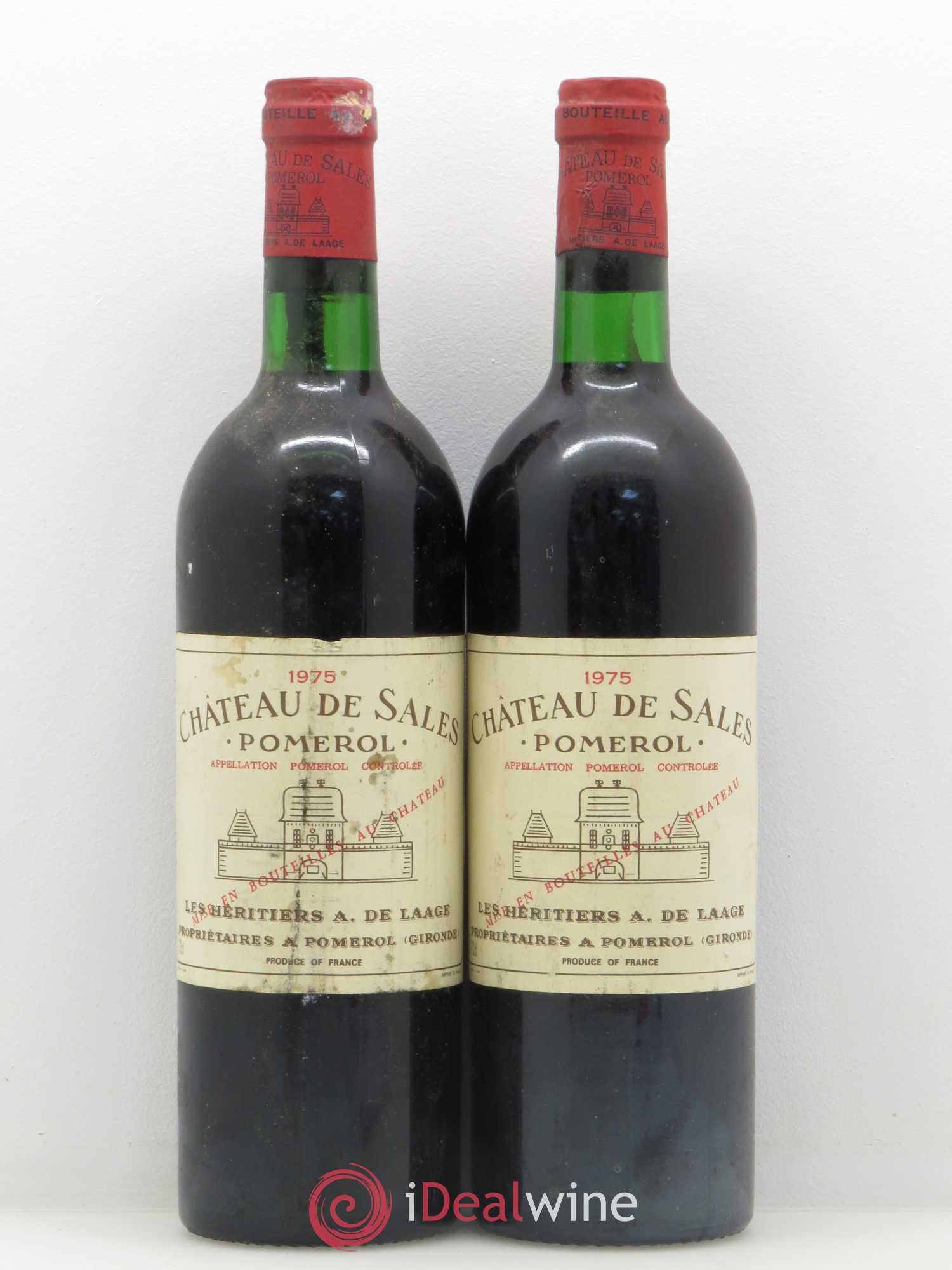 Château de Sales 1975 - Lot de 2 bouteilles - 0