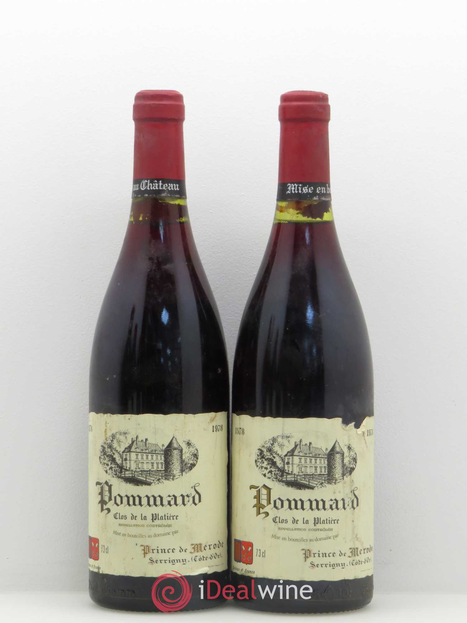 Pommard Clos de La Platière Prince de Merode 1978 - Posten von 5 Flaschen - 2