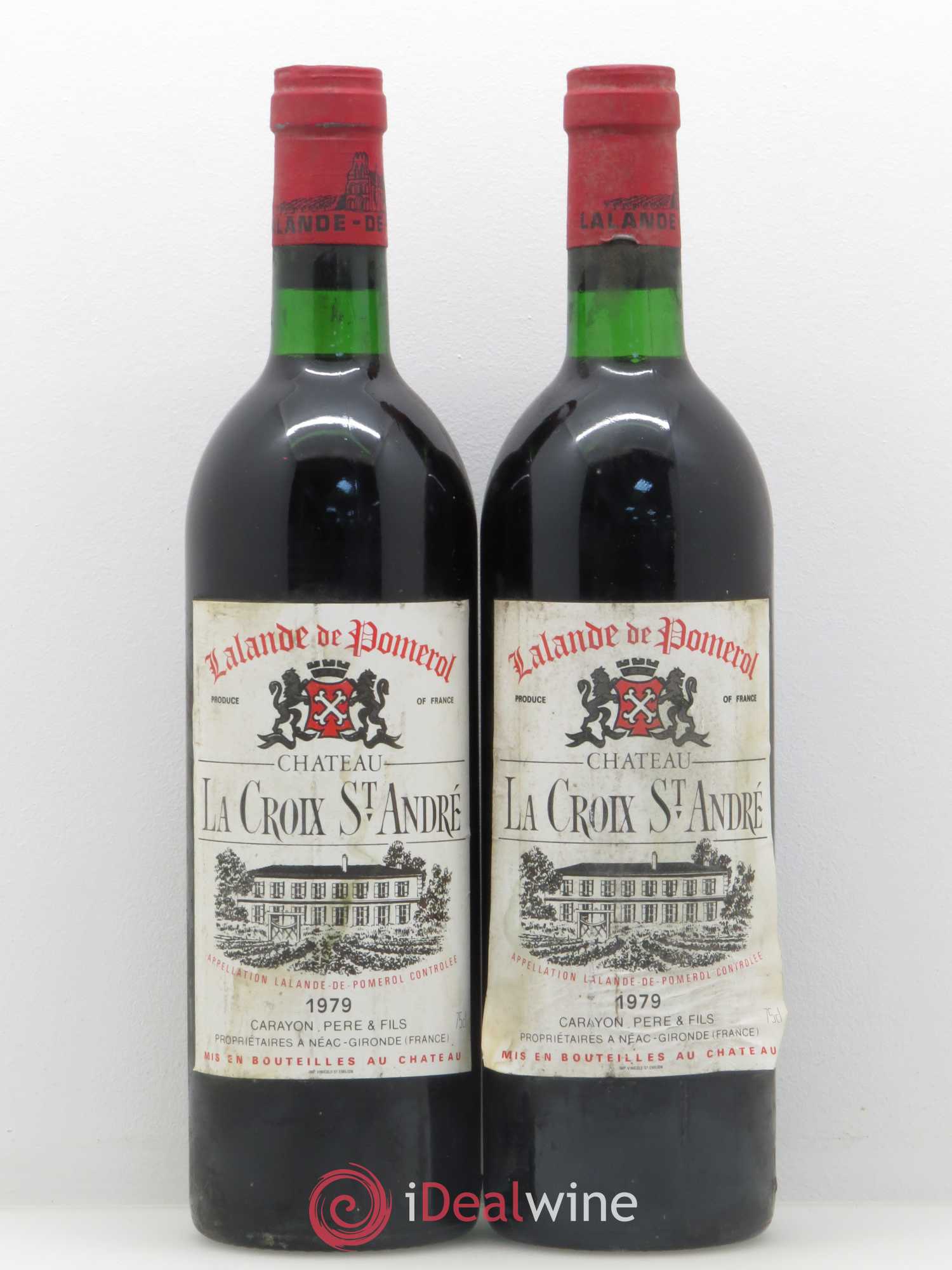Château La Croix Saint André 1979 - Lot de 2 bouteilles - 0