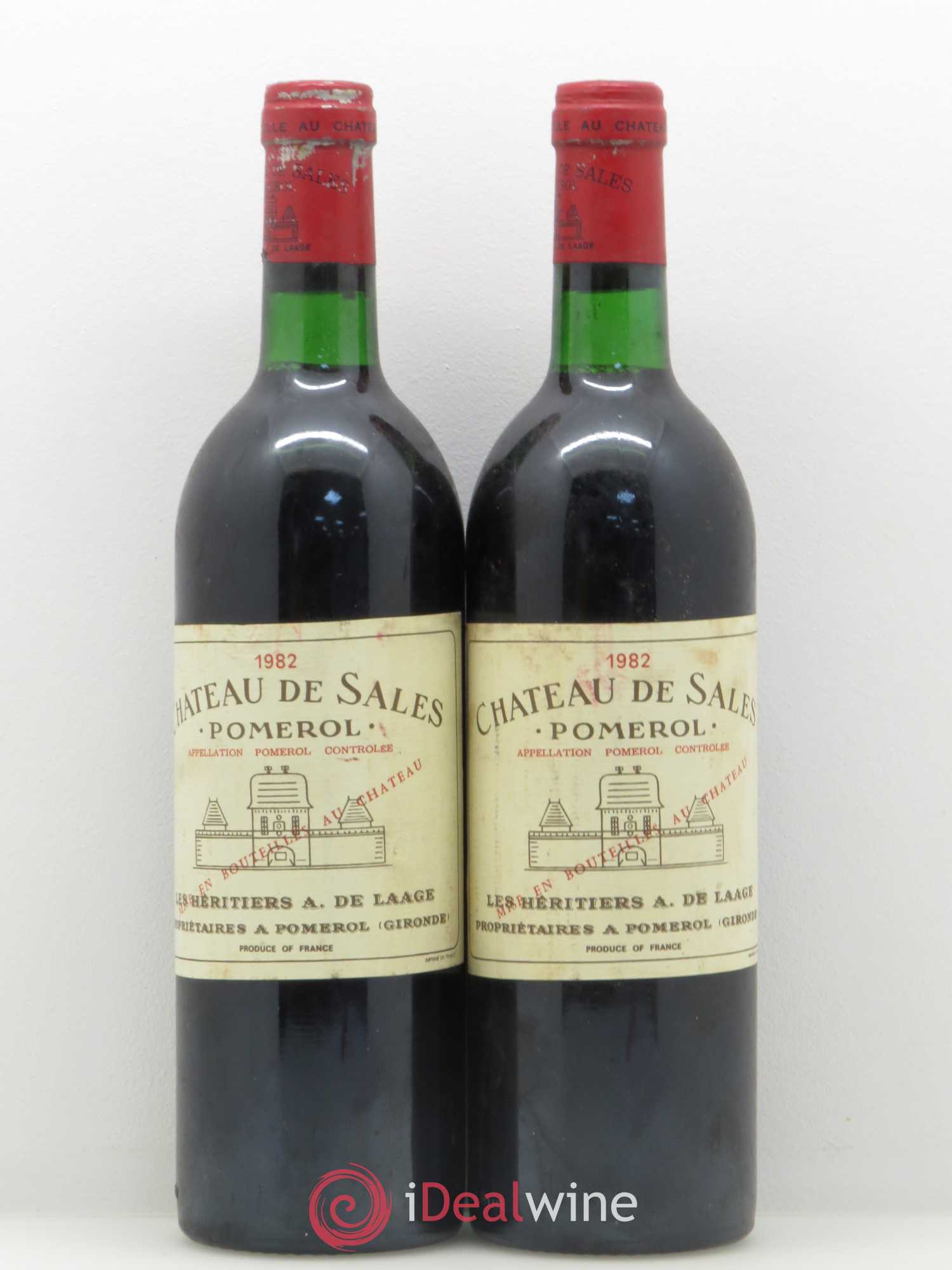 Château de Sales 1982 - Lot de 2 bouteilles - 0