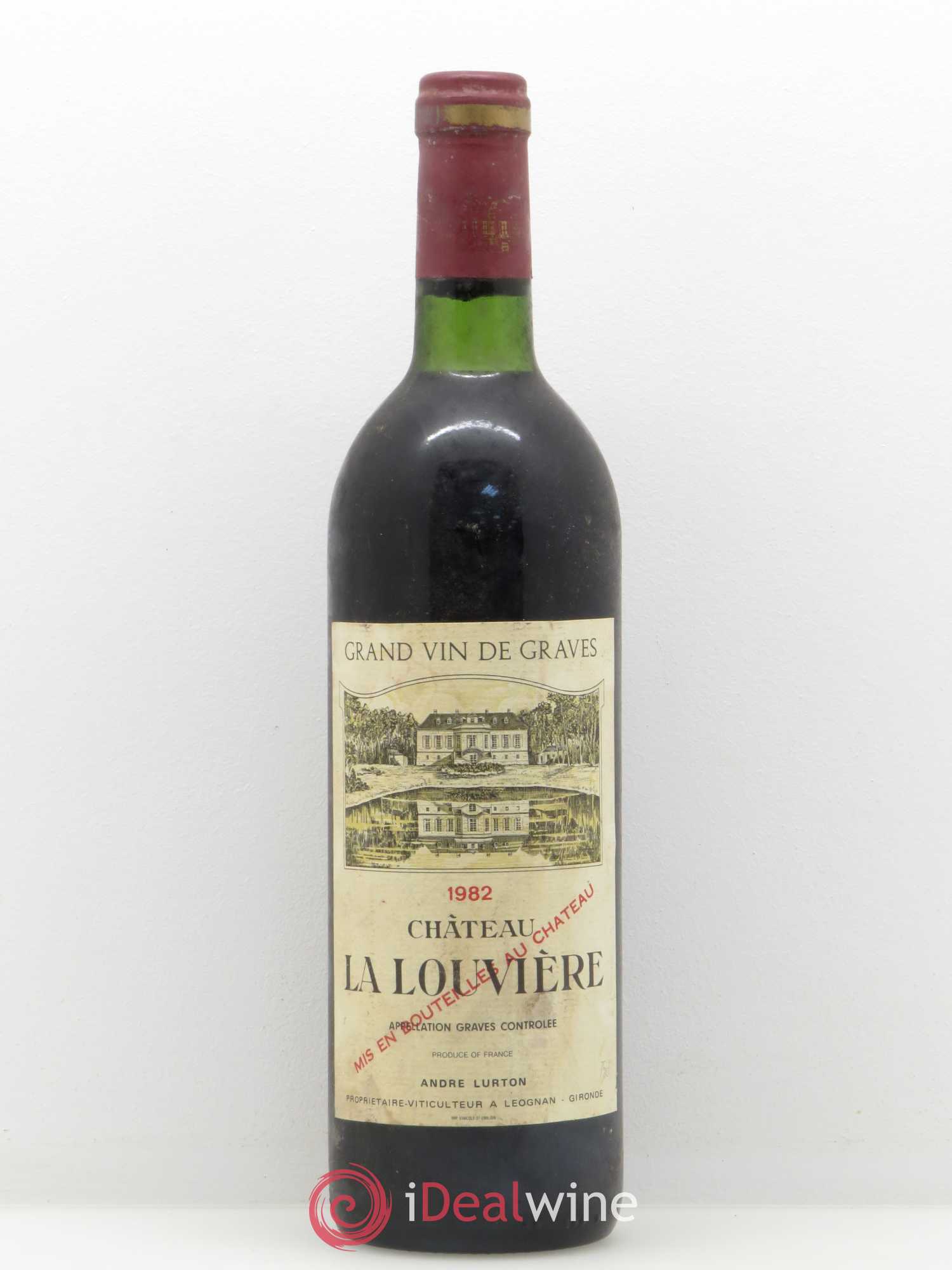 Château la Louvière 1982 - Lot de 1 bouteille - 0