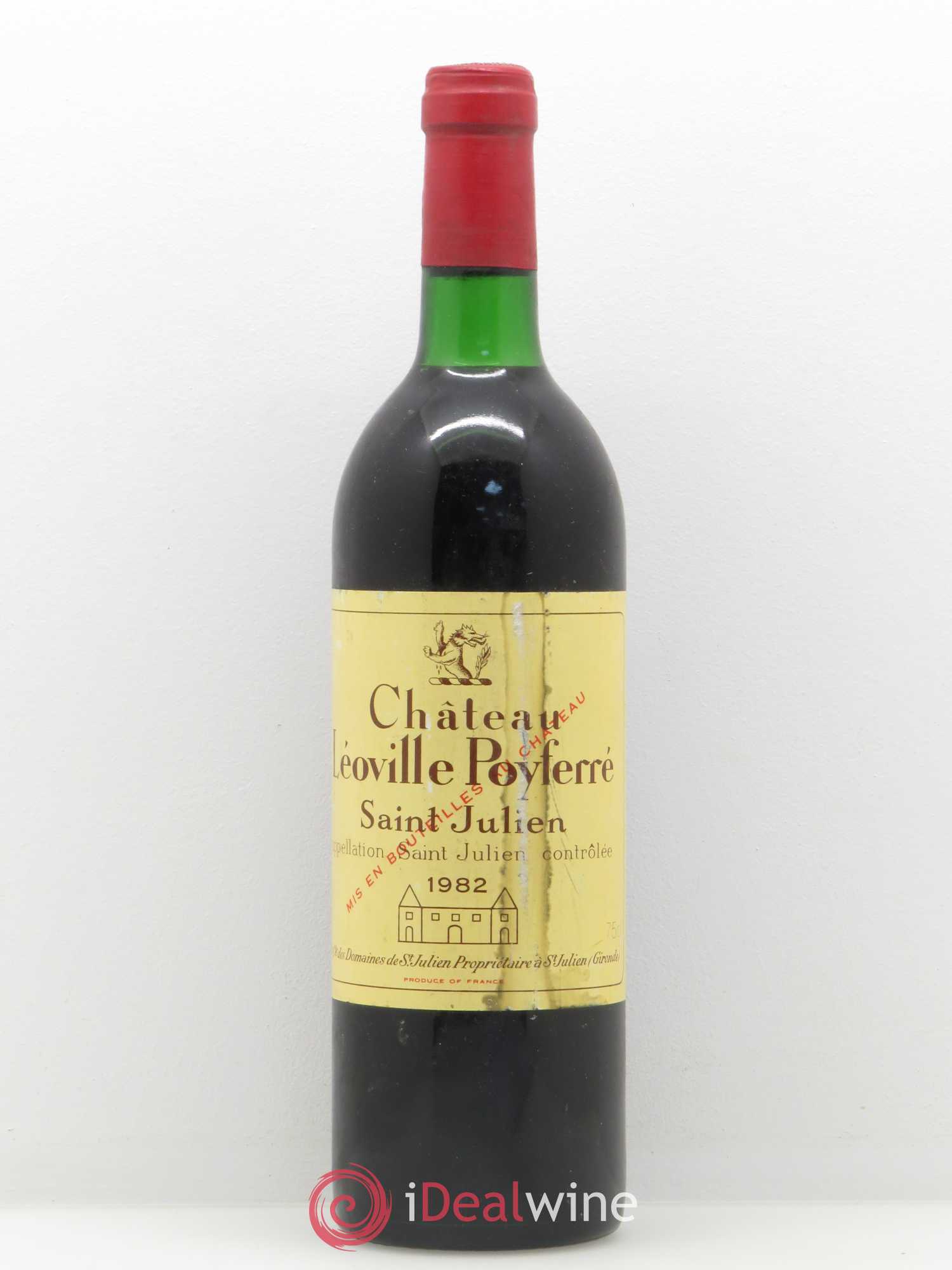 Château Léoville Poyferré 2ème Grand Cru Classé 1982 - Lot de 1 bouteille - 0