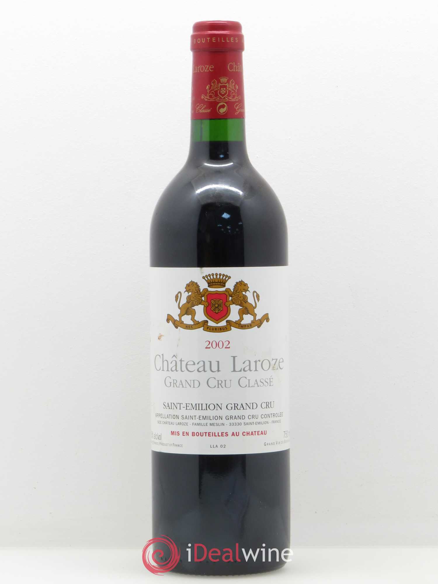 Château Laroze Grand Cru Classé 2002 - Lot de 1 bouteille - 0