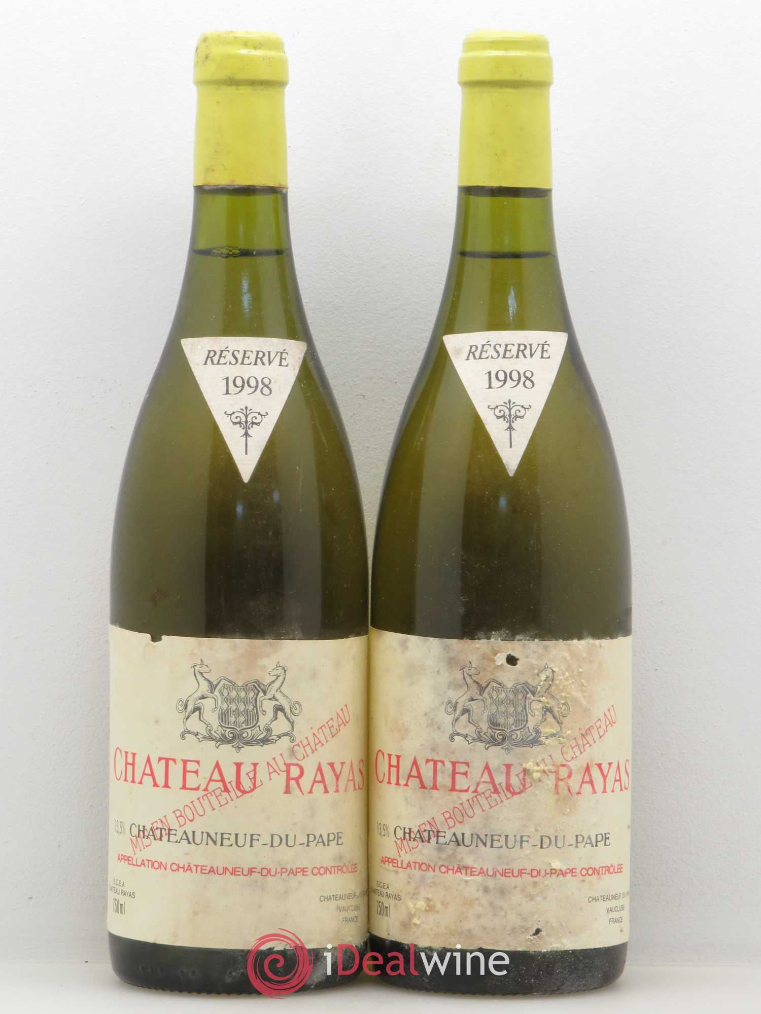 Châteauneuf-du-Pape Château Rayas Emmanuel Reynaud 1998 - Lot de 2 bouteilles - 0