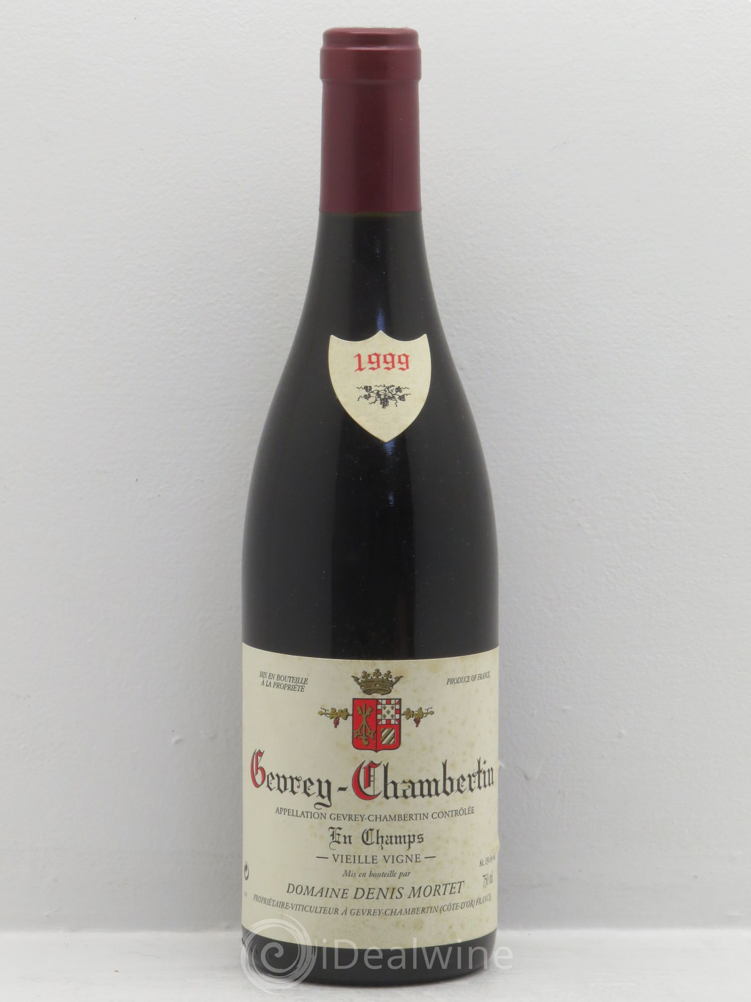 Gevrey-Chambertin En Champs Vieille Vigne Denis Mortet (Domaine) Vieilles Vignes 1999 - Lot de 1 bouteille - 0