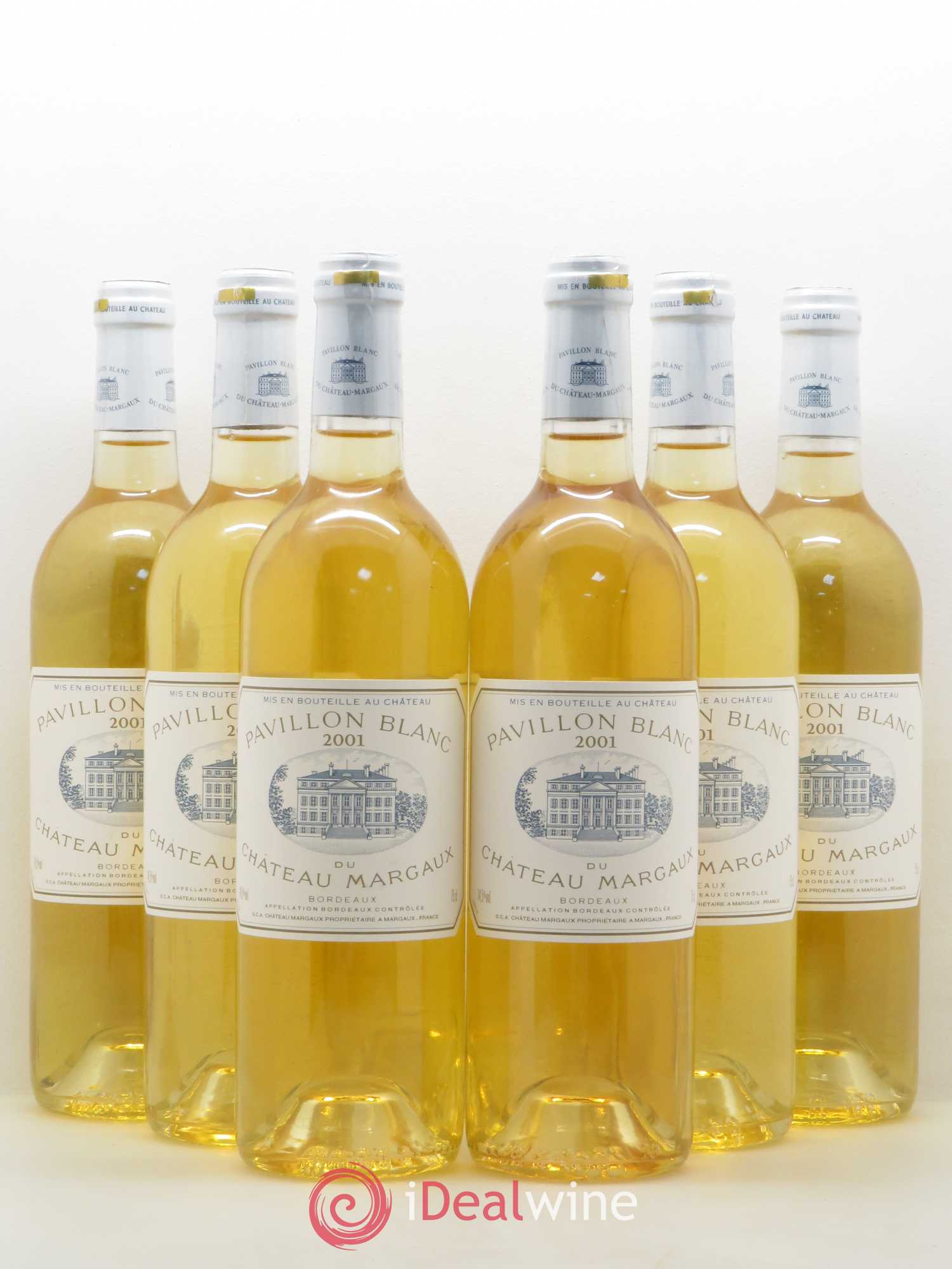 Pavillon Blanc du Château Margaux 2001 - Lot de 6 bouteilles - 0