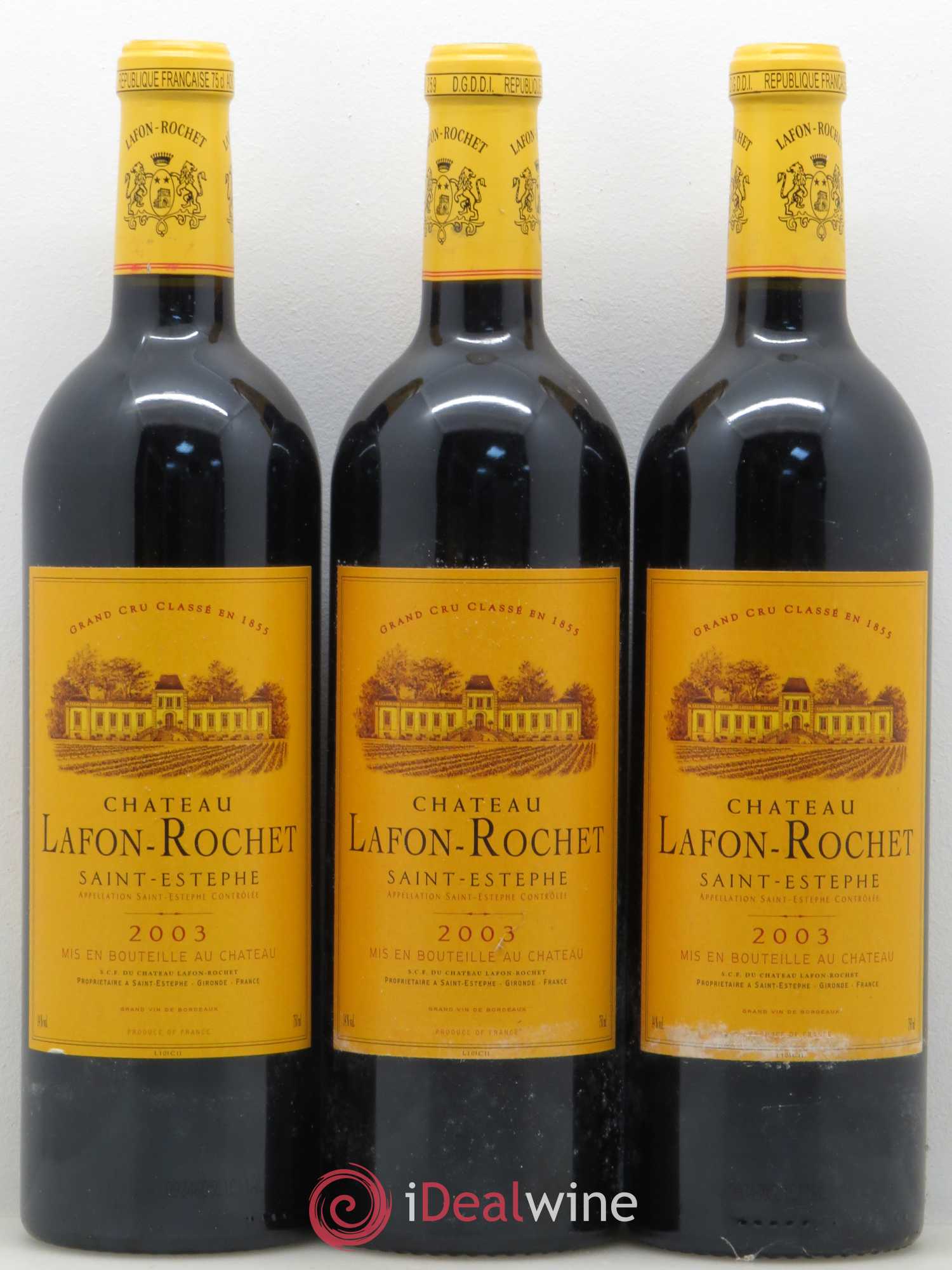 Château Lafon Rochet 4ème Grand Cru Classé 2003 - Lot de 12 bouteilles - 2