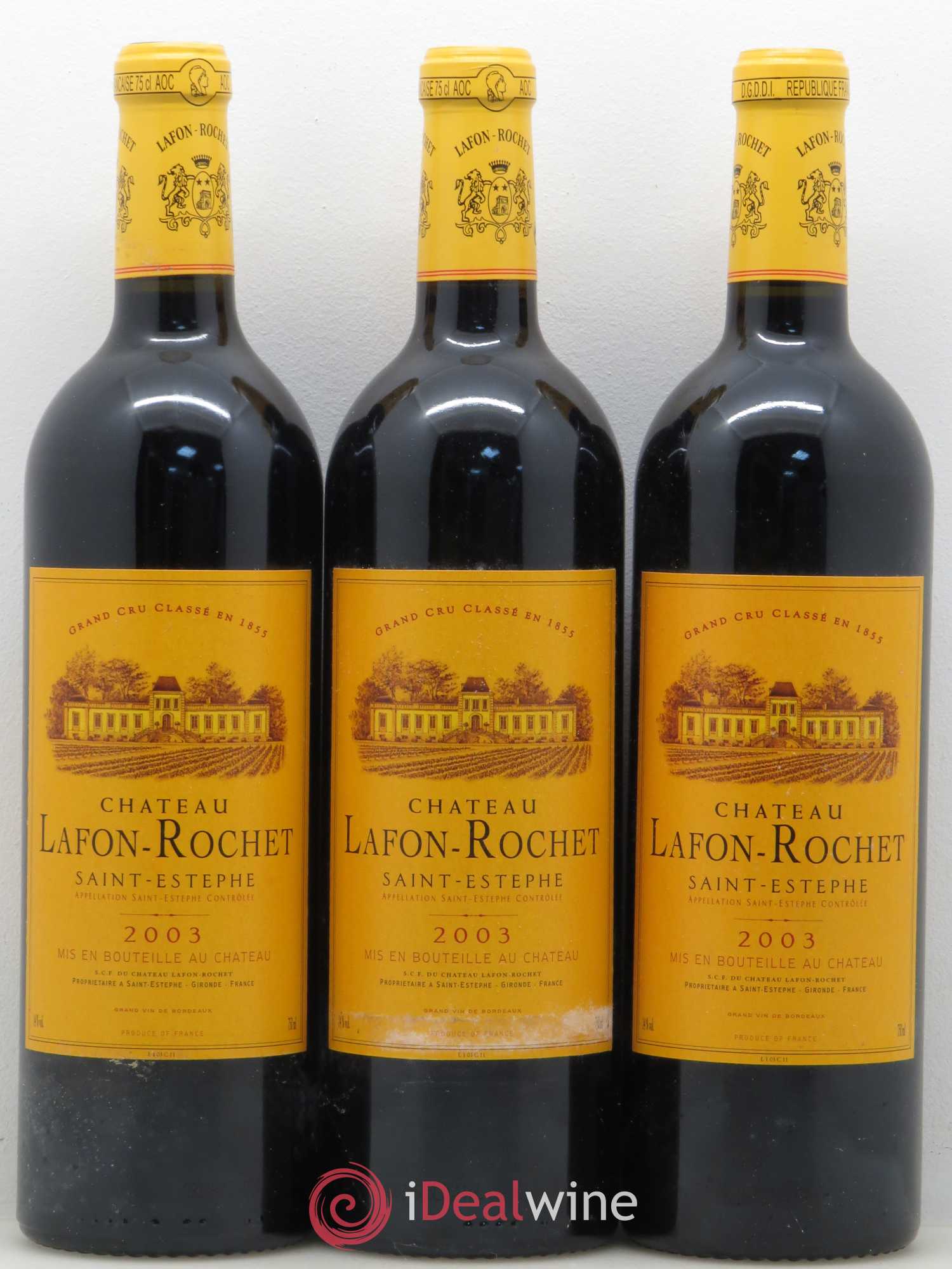 Château Lafon Rochet 4ème Grand Cru Classé 2003 - Lot de 12 bouteilles - 3