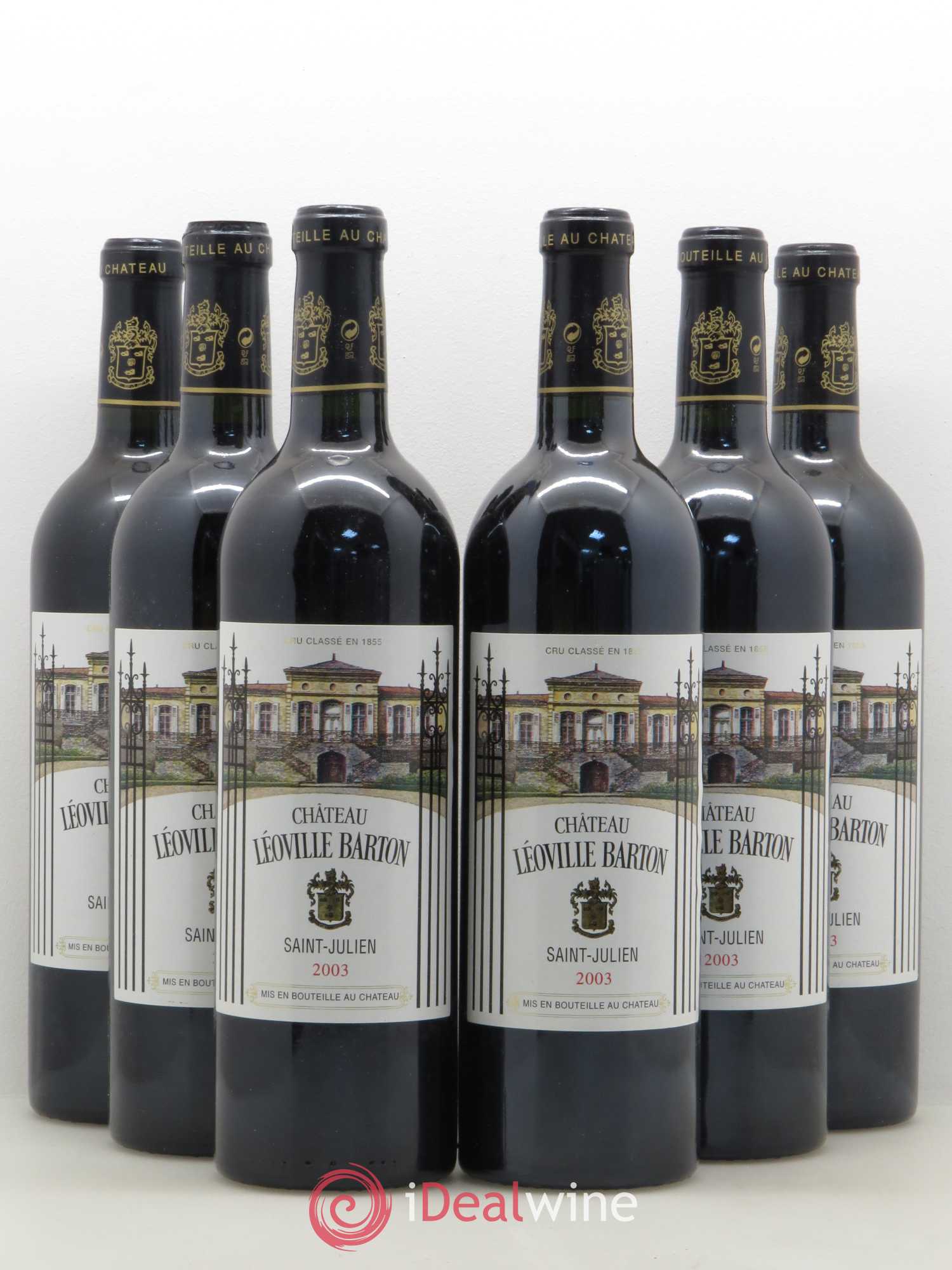 Château Léoville Barton 2ème Grand Cru Classé 2003 - Lot de 6 bouteilles - 0