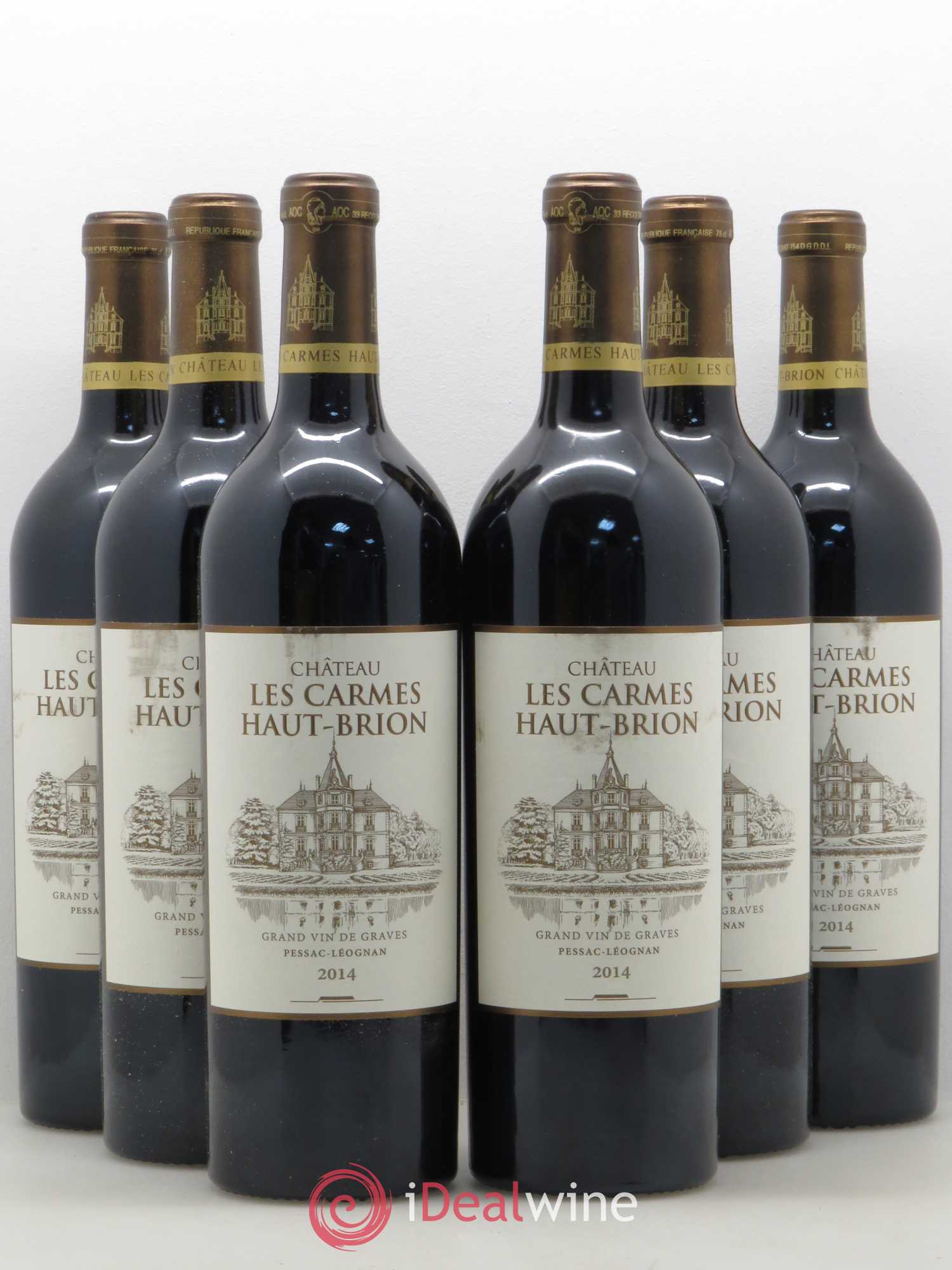 Château Les Carmes Haut-Brion 2014 - Lot de 6 bouteilles - 0