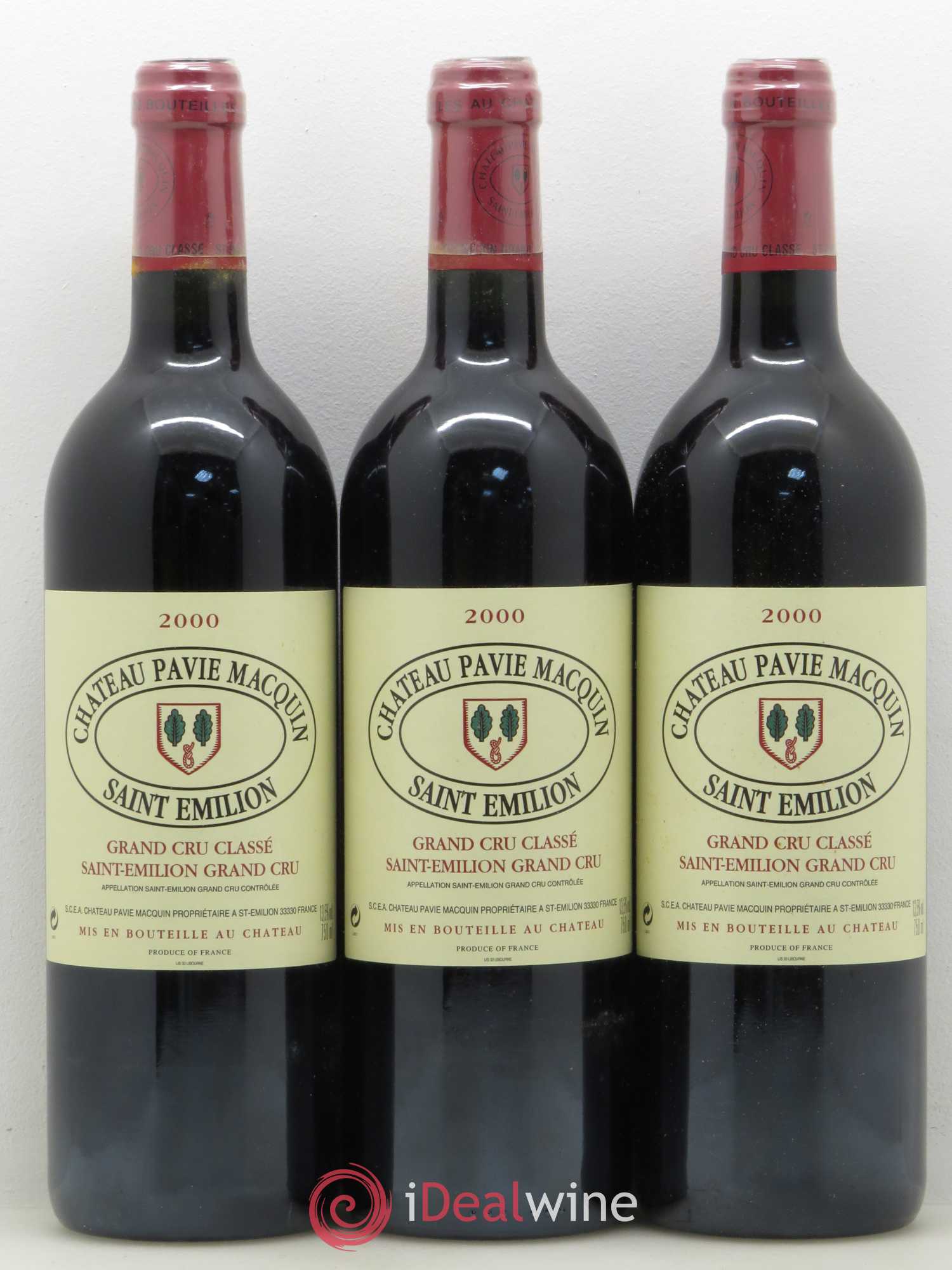 Château Pavie Macquin 1er Grand Cru Classé B 2000 - Lot de 12 bouteilles - 2