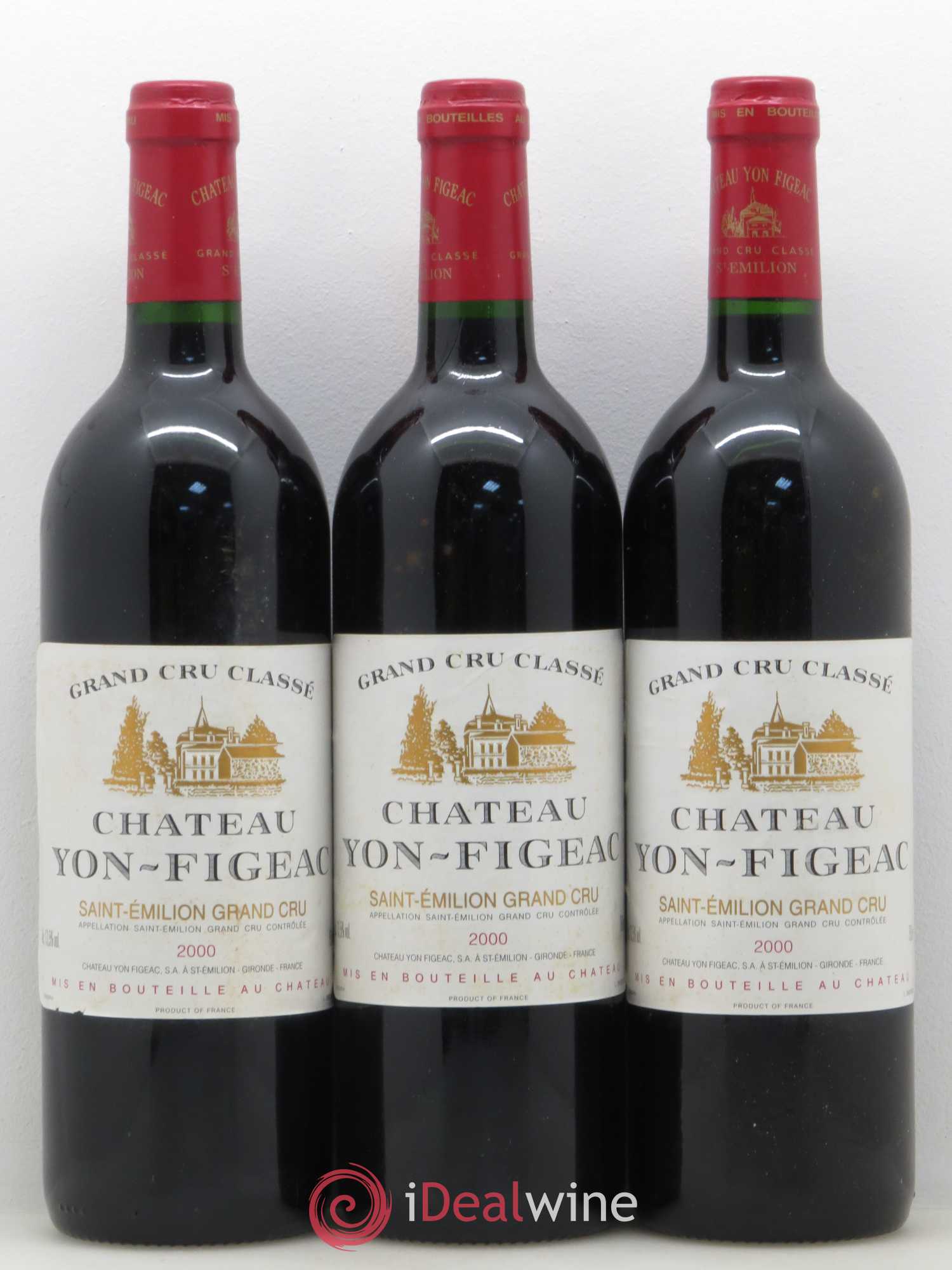 Château Yon Figeac Grand Cru Classé 2000 - Lot de 12 bouteilles - 1