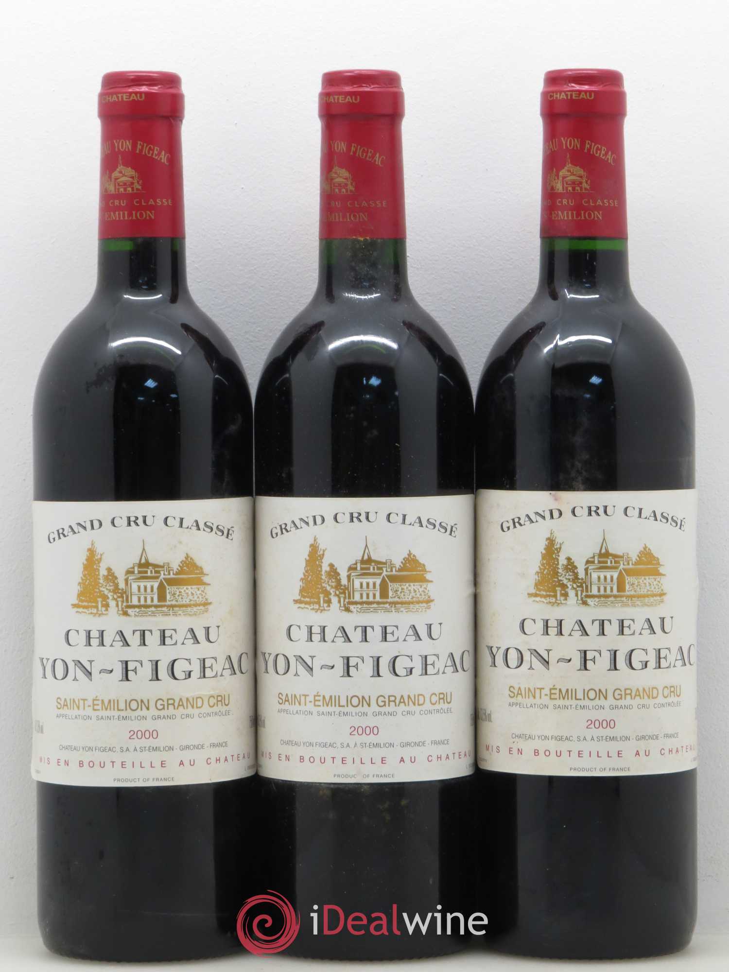 Château Yon Figeac Grand Cru Classé 2000 - Lot de 12 bouteilles - 2