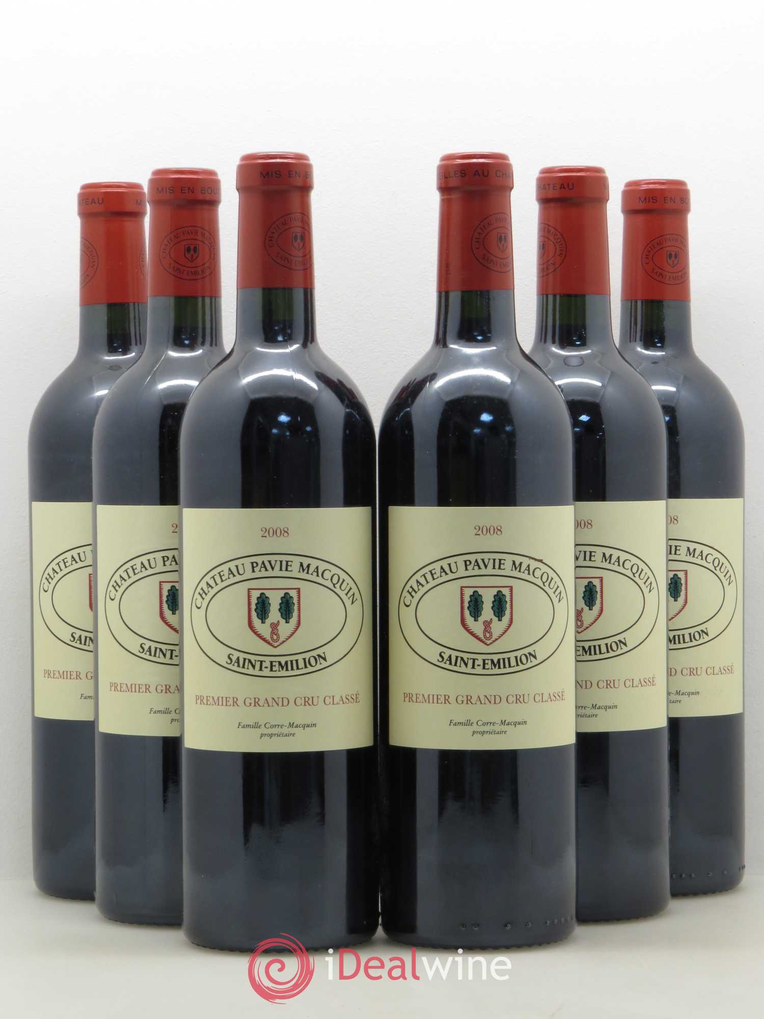 Château Pavie Macquin 1er Grand Cru Classé B 2008 - Lot de 6 bouteilles - 0
