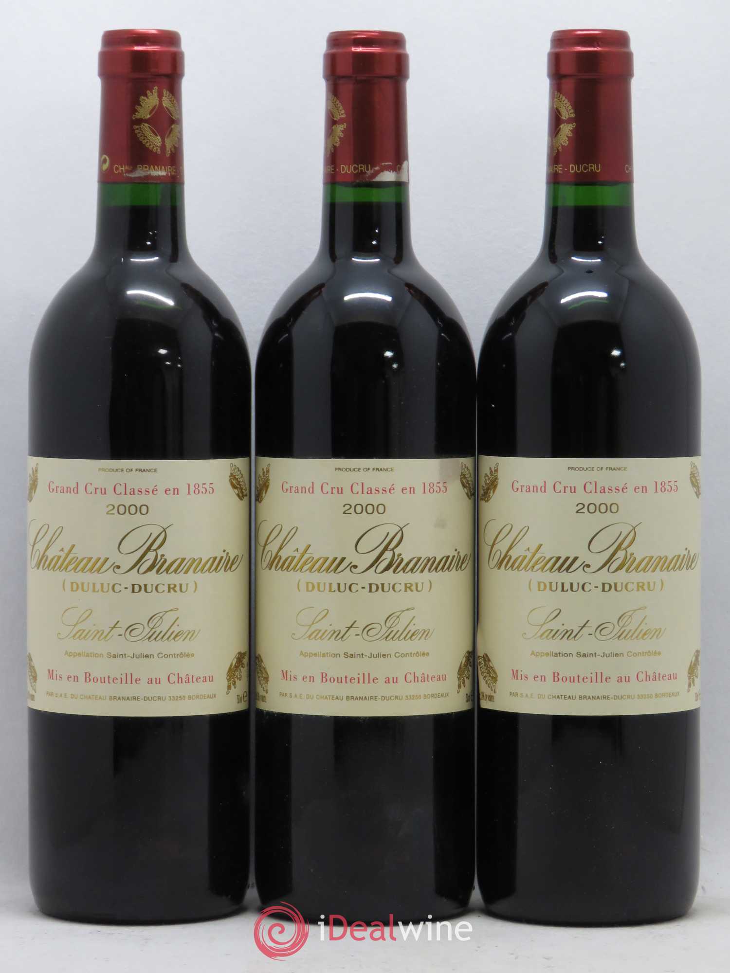 Château Branaire Ducru 4ème Grand Cru Classé 2000 - Lot de 12 bouteilles - 2