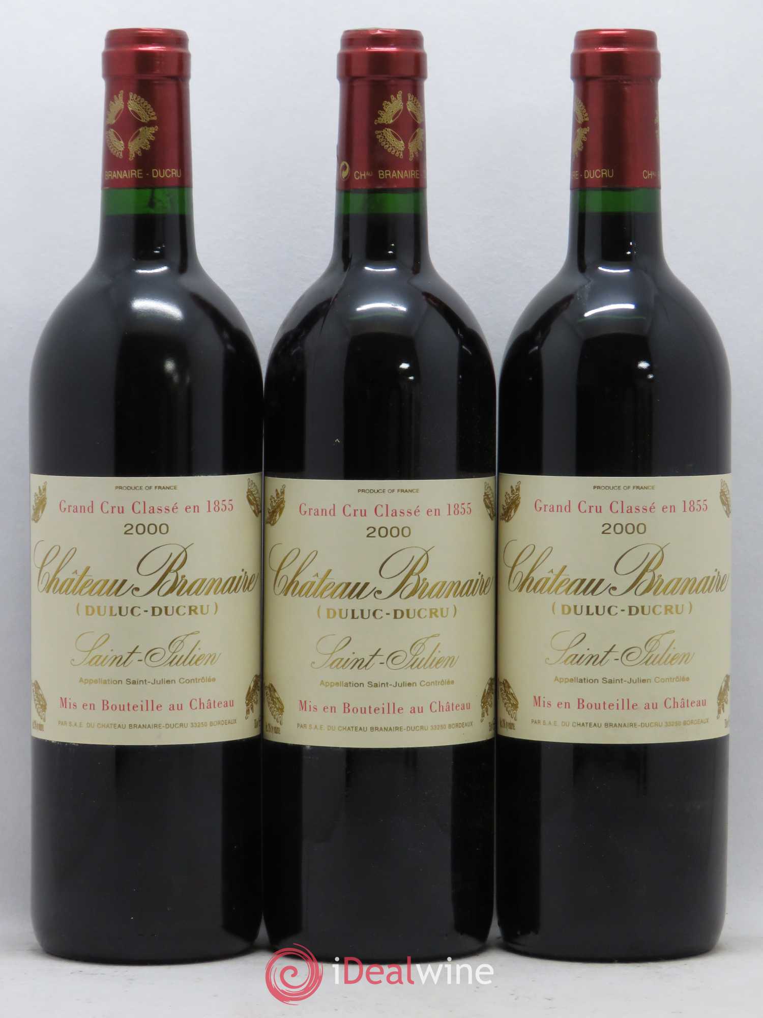 Château Branaire Ducru 4ème Grand Cru Classé 2000 - Lot de 12 bouteilles - 3