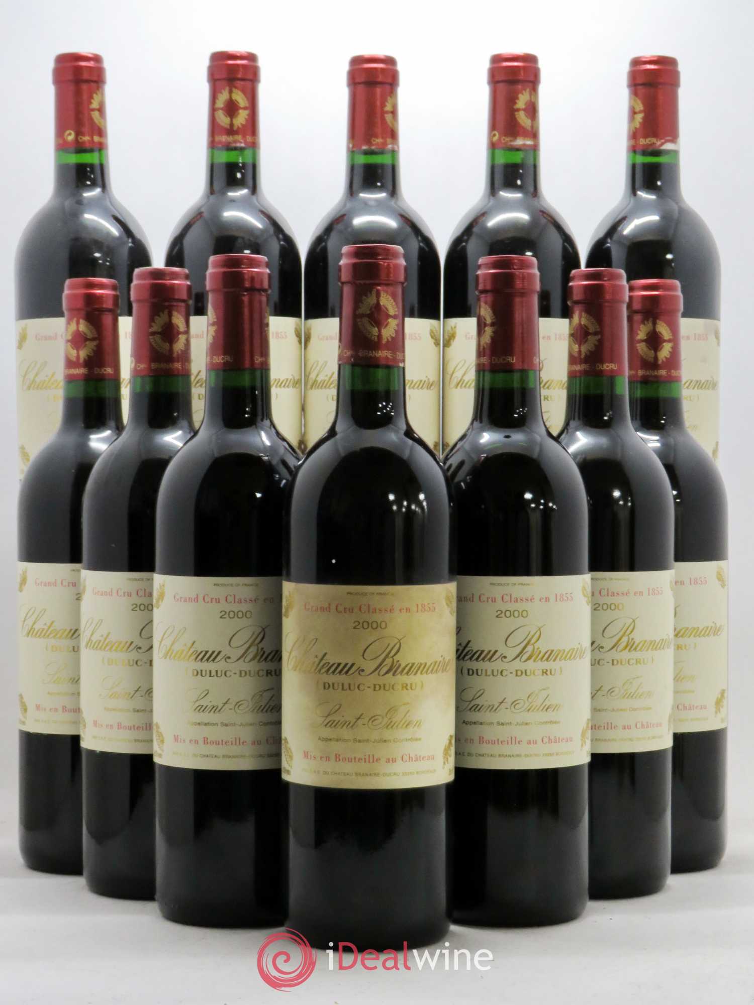 Château Branaire Ducru 4ème Grand Cru Classé 2000 - Lot de 12 bouteilles - 0
