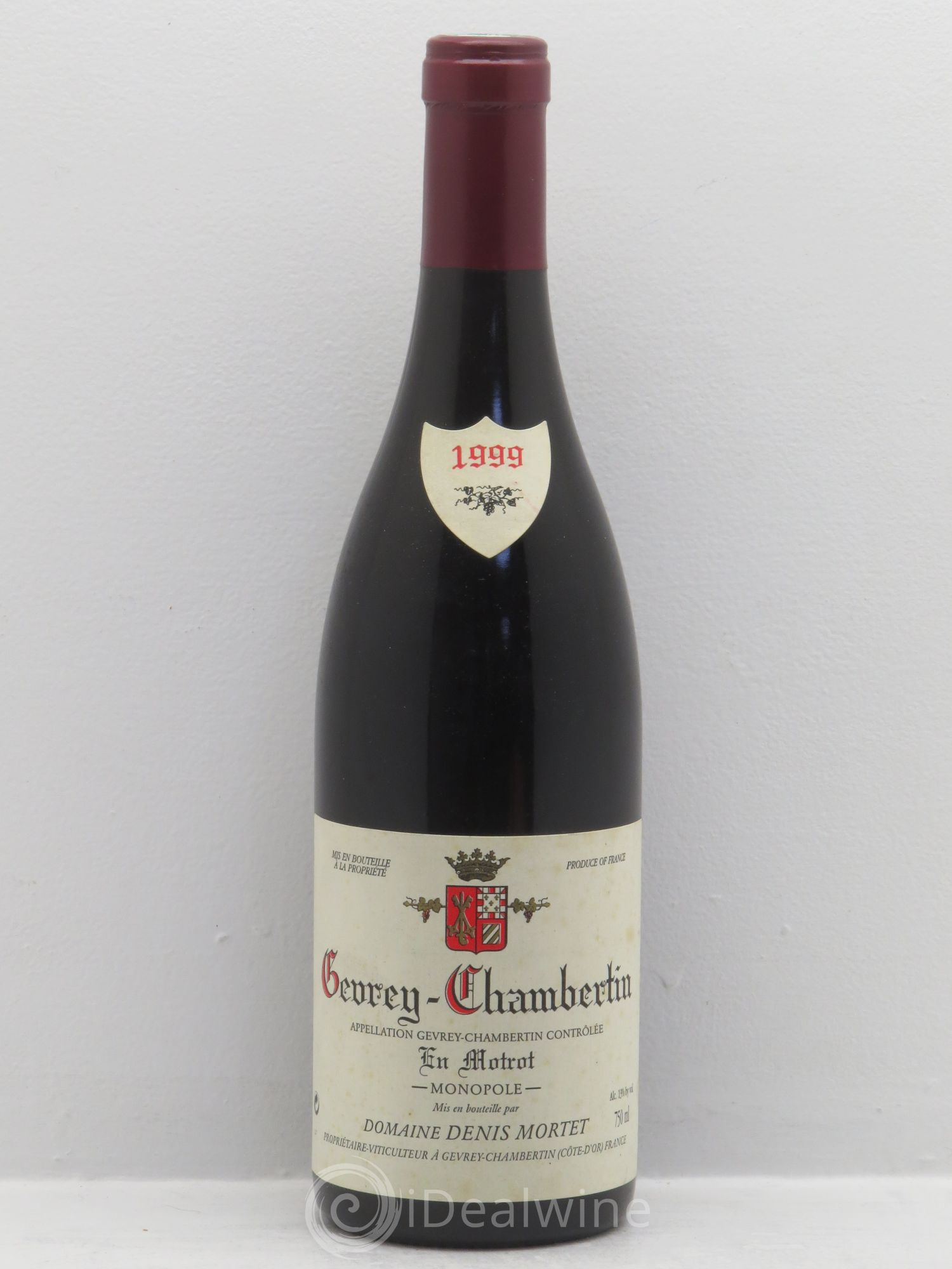 Gevrey-Chambertin En Motrot Denis Mortet (Domaine) 1999 - Lot de 1 bouteille - 0