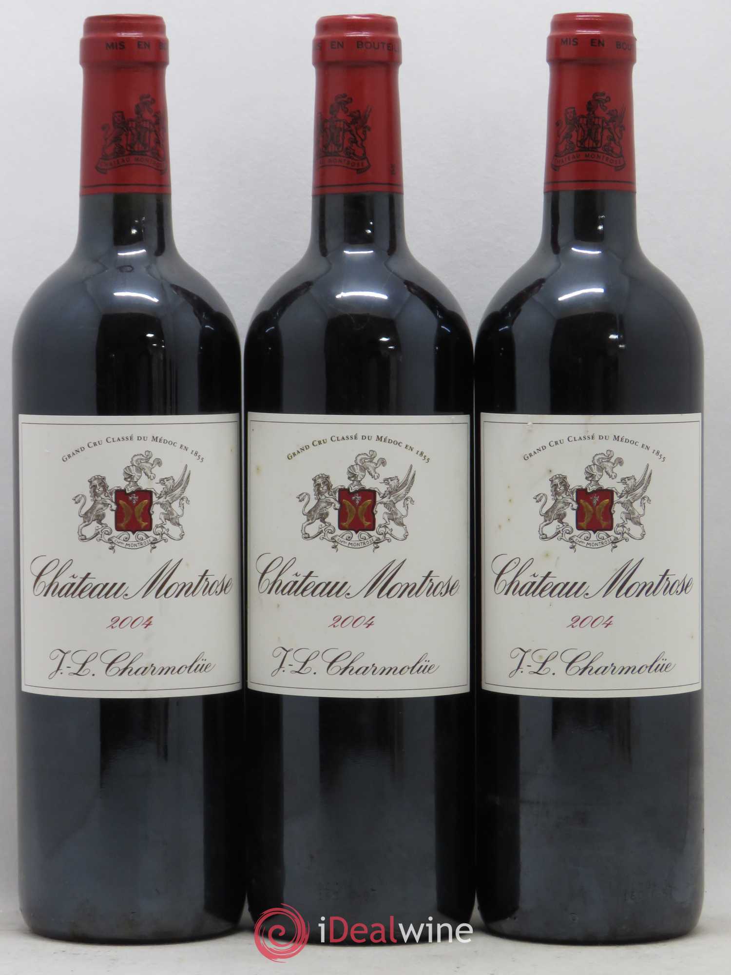 Château Montrose 2ème Grand Cru Classé 2004 - Lot de 3 bouteilles - 0