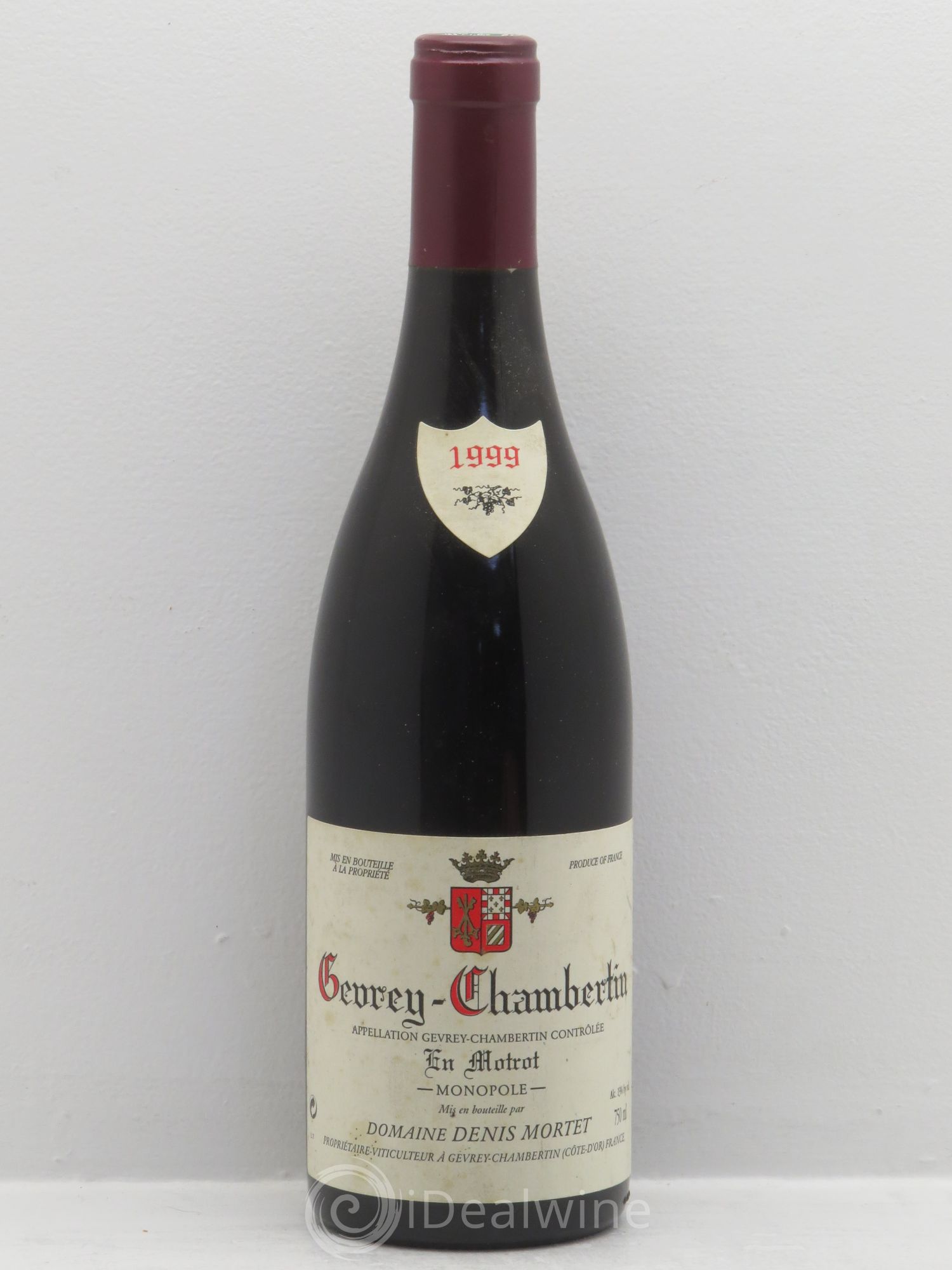 Gevrey-Chambertin En Motrot Denis Mortet (Domaine) 1999 - Lot de 1 bouteille - 0