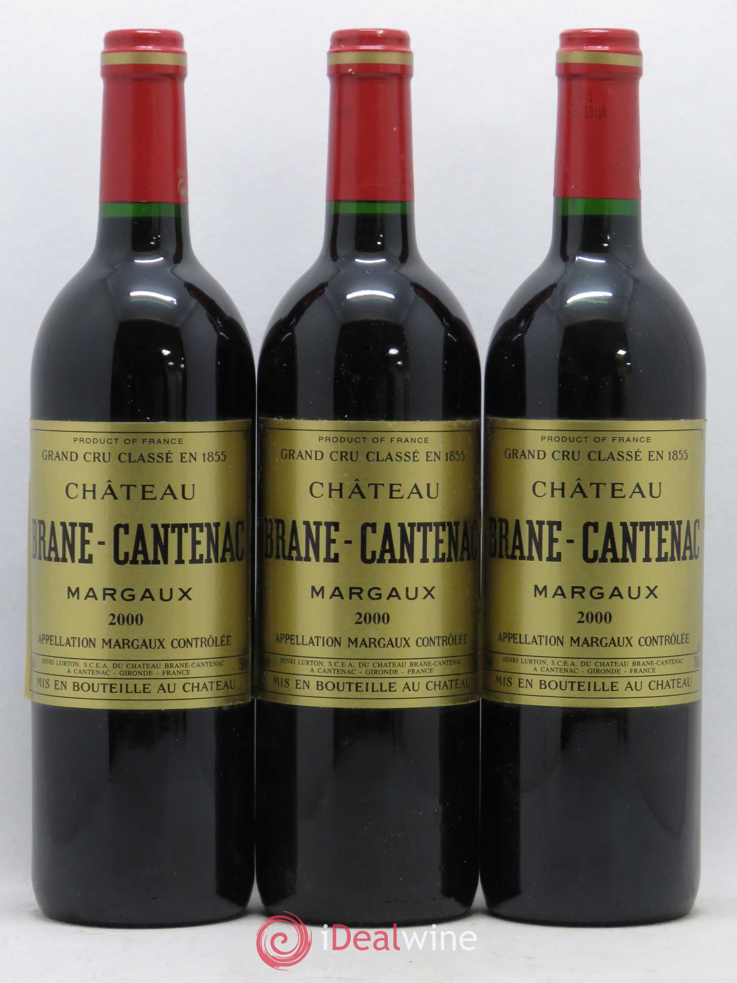 Château Brane Cantenac 2ème Grand Cru Classé 2000 - Lot de 12 bouteilles - 1