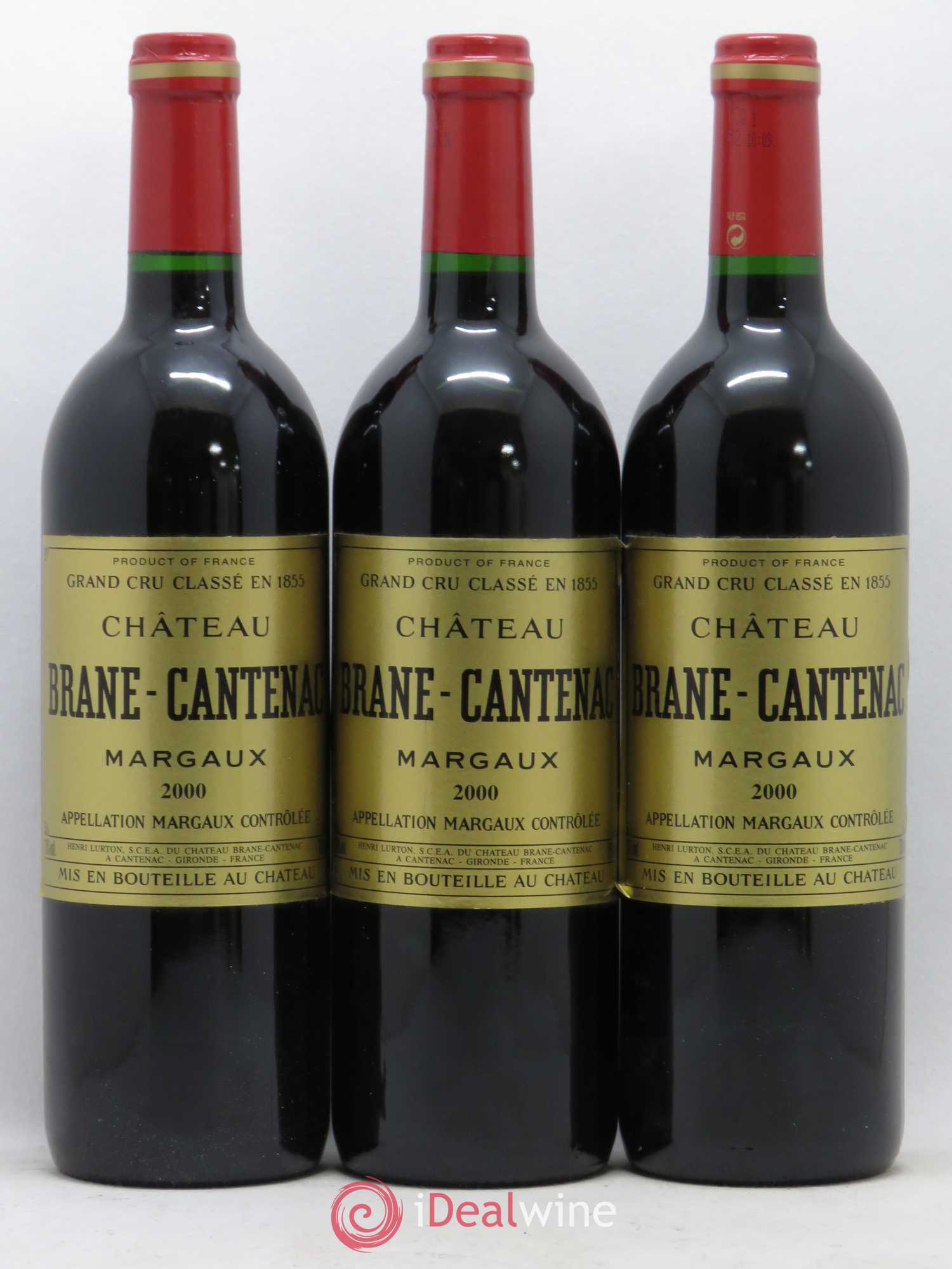 Château Brane Cantenac 2ème Grand Cru Classé 2000 - Lot de 12 bouteilles - 2