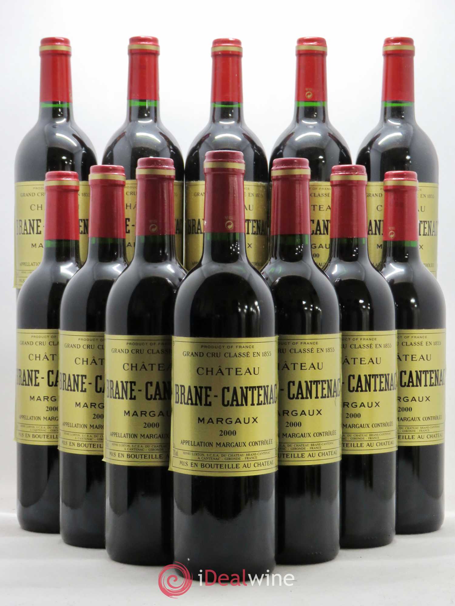 Château Brane Cantenac 2ème Grand Cru Classé 2000 - Lot de 12 bouteilles - 0