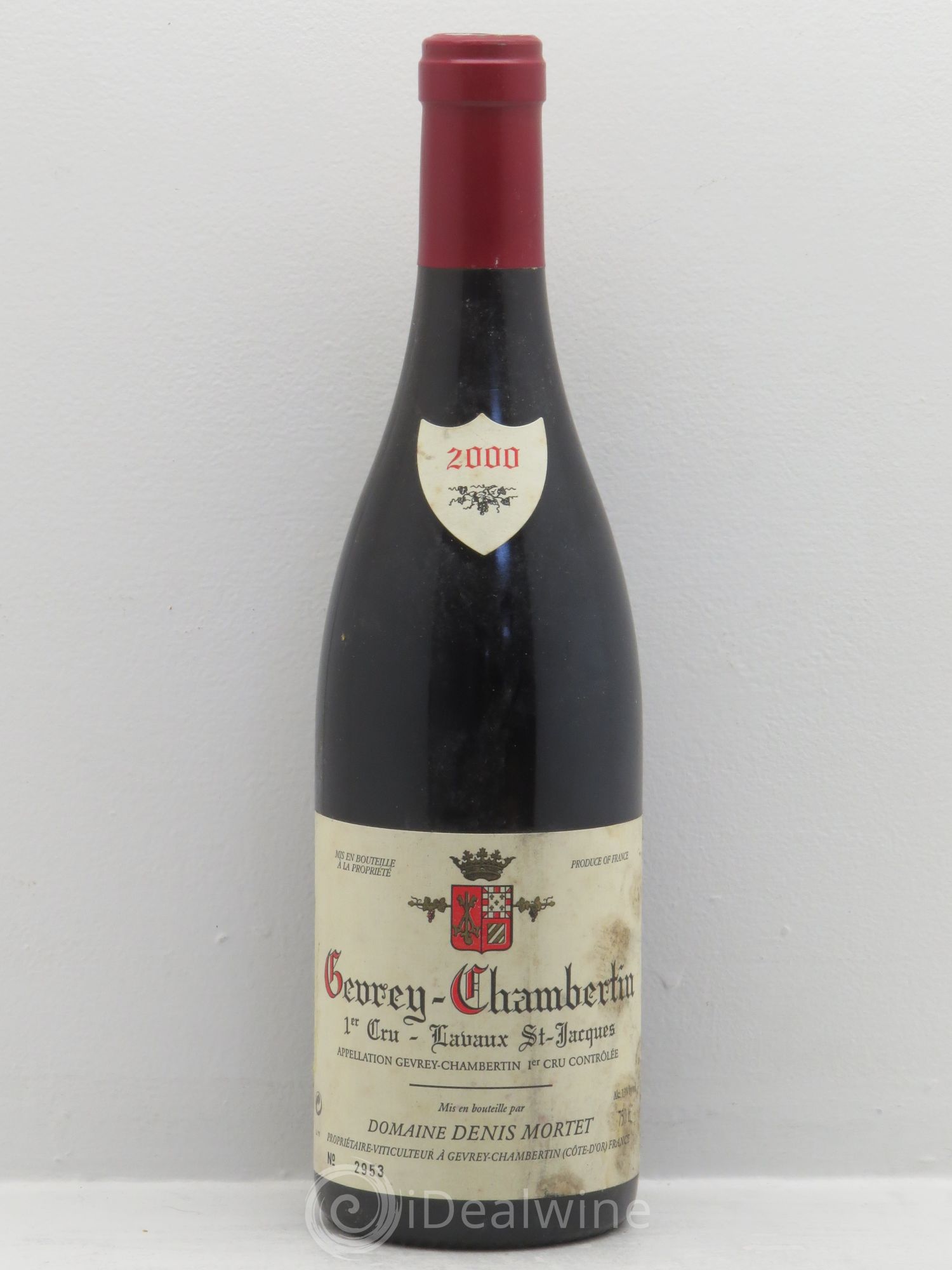 Gevrey-Chambertin 1er Cru Lavaux Saint Jacques Denis Mortet (Domaine) 2000 - Lot de 1 bouteille - 0